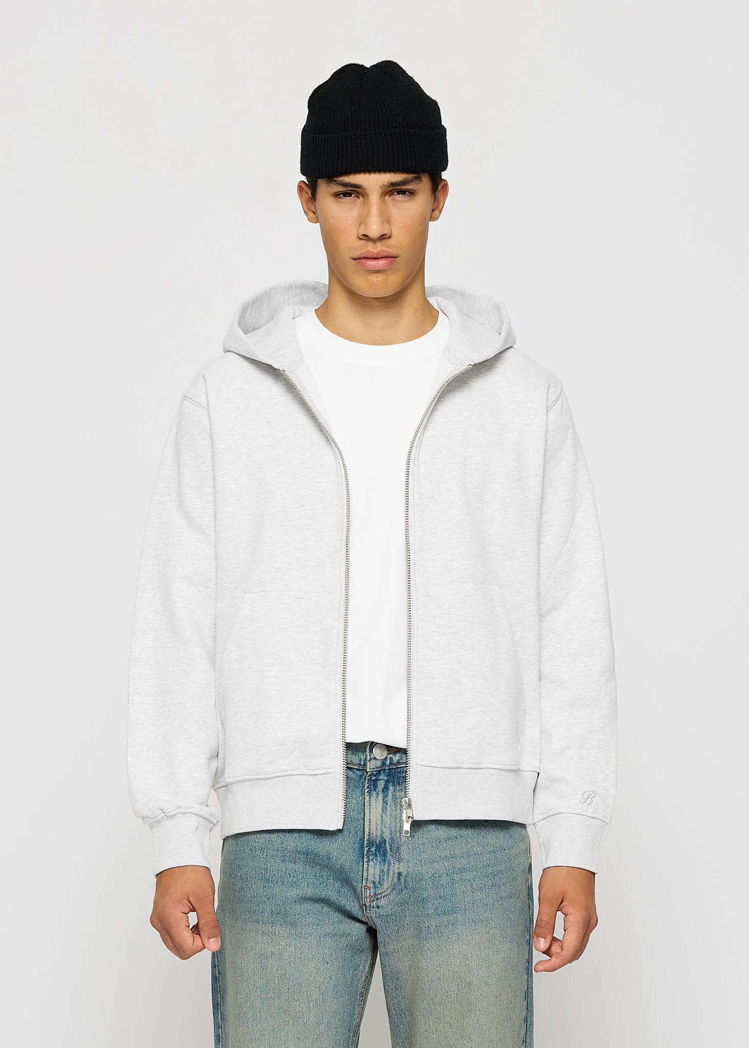 Basic Zip Hoodie - Image 4