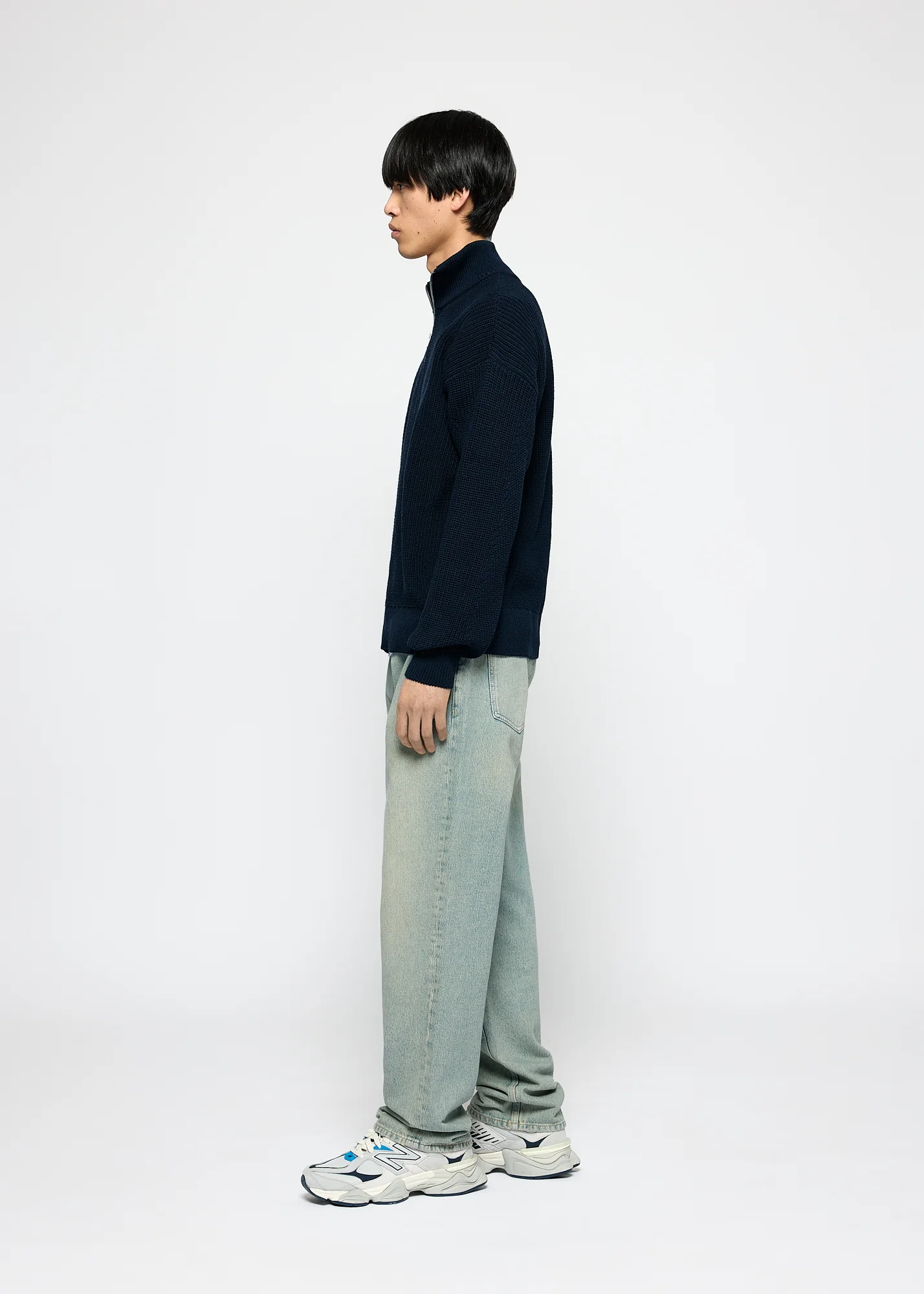 Chunky Knit Half-Zip Sweater - Image 6
