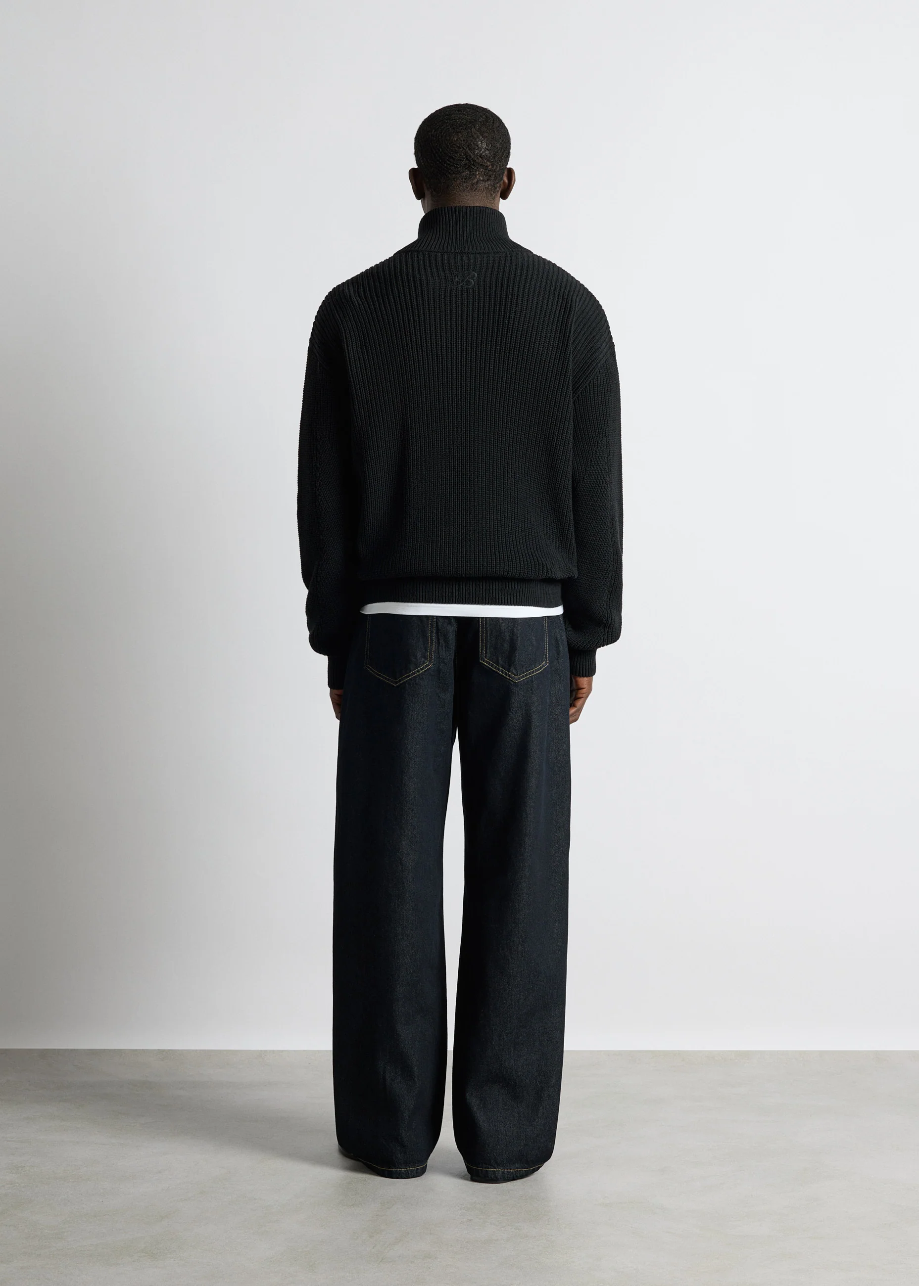 Chunky Knit Zip Jacket - Image 5