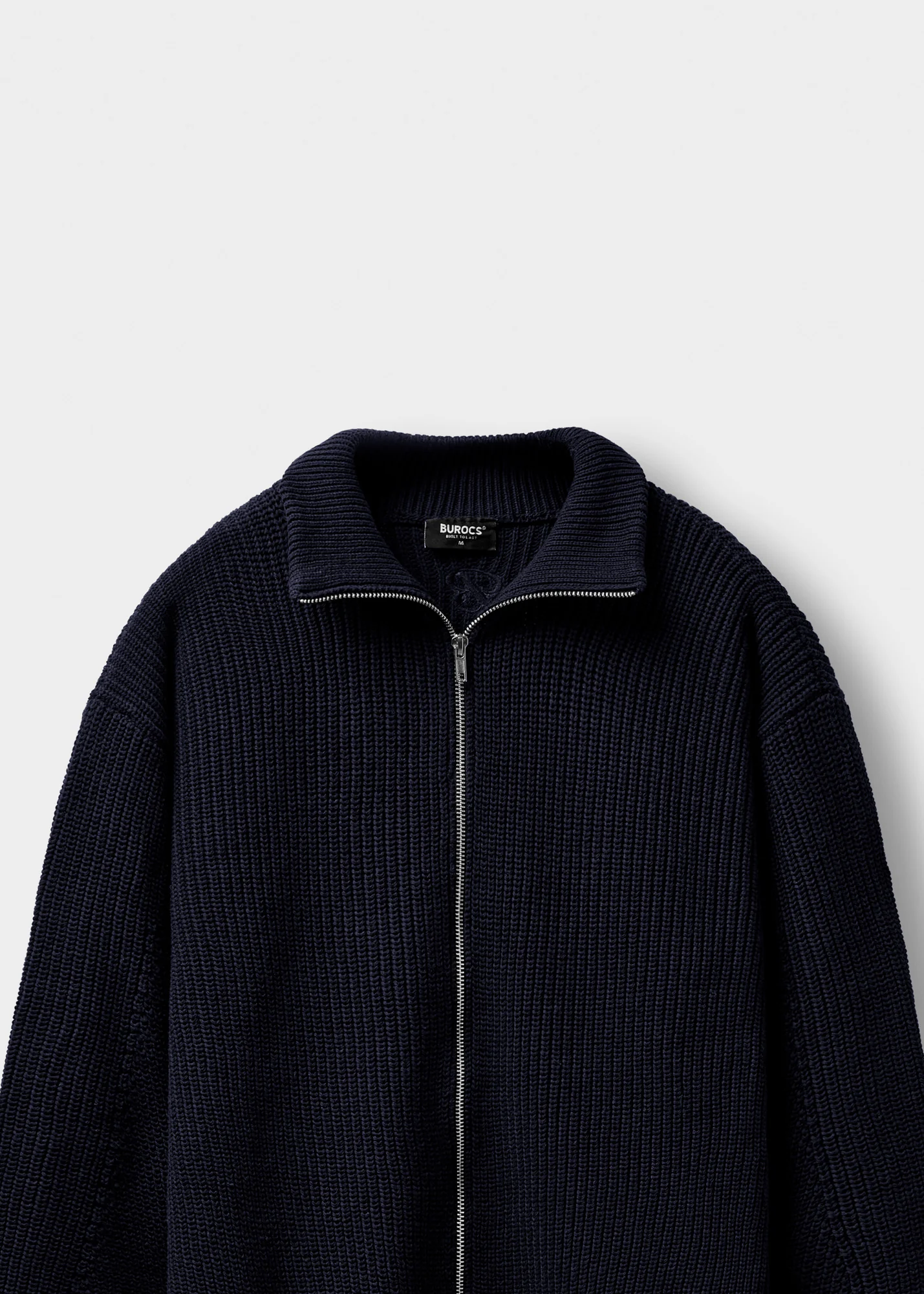 Chunky Knit Zip Jacket - Image 3