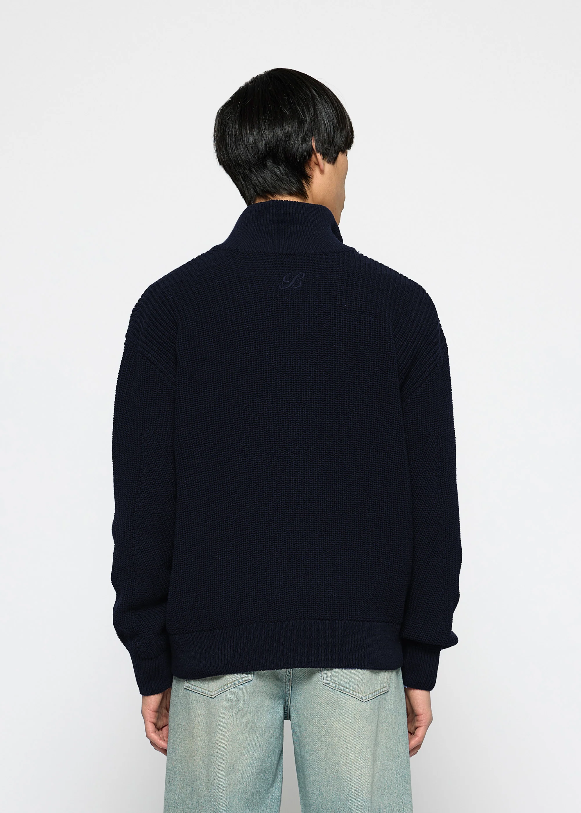 Chunky Knit Zip Jacket - Image 7