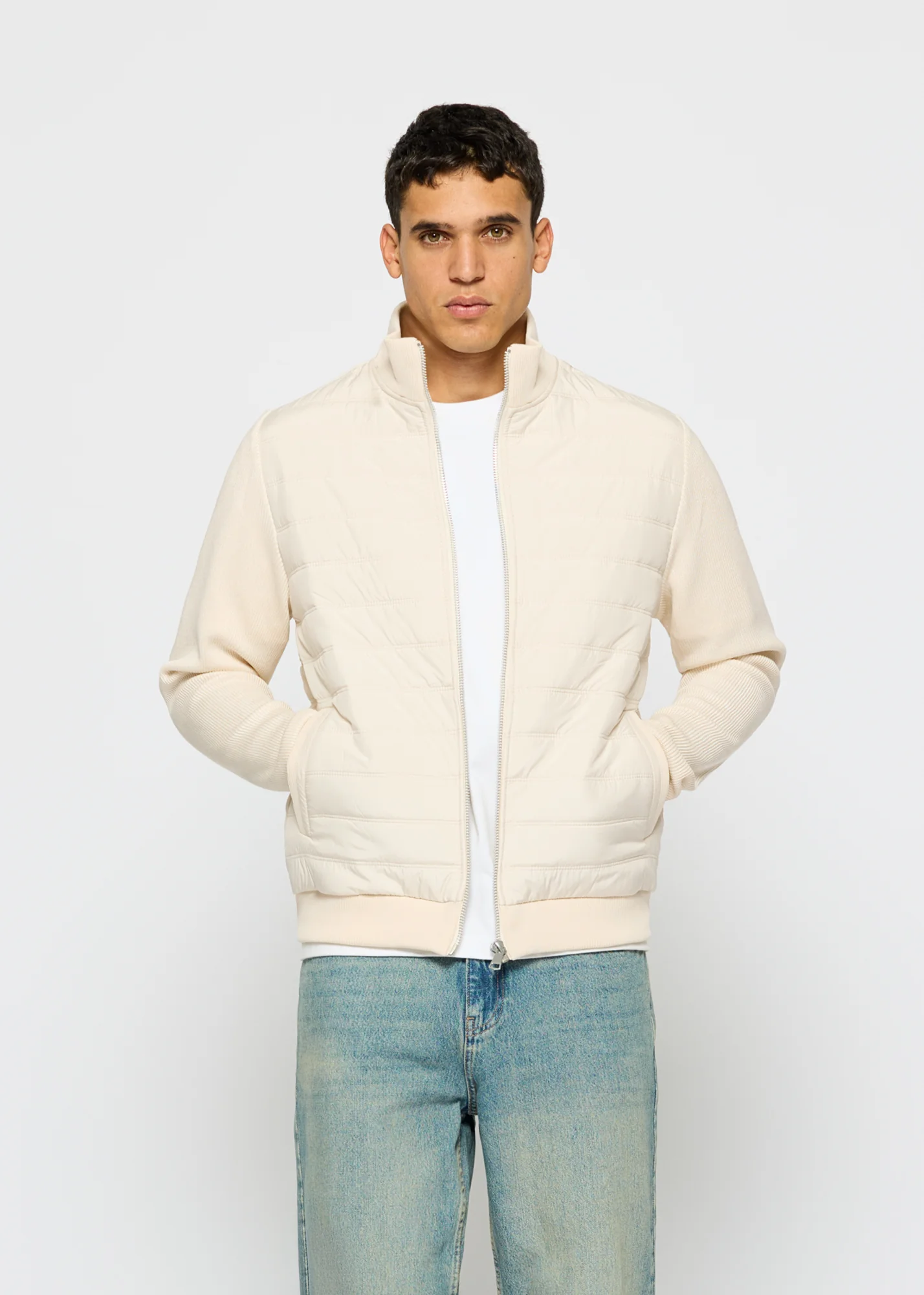 Contrast Padded Jacket - Image 4