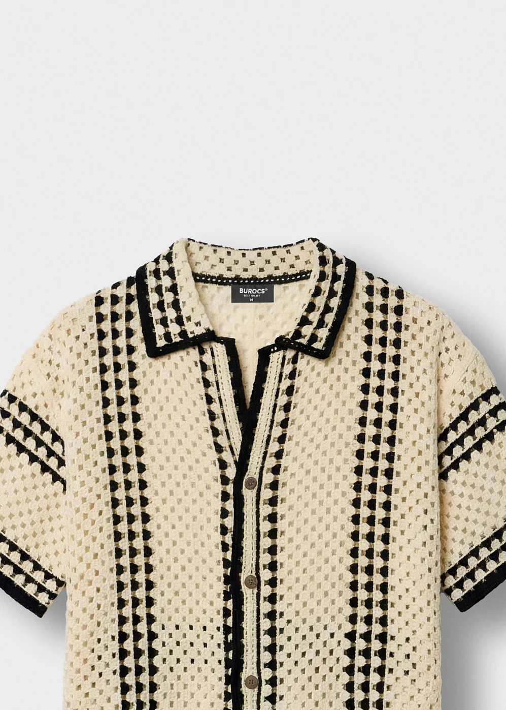 Crochet Bicolor Shirt - Image 3