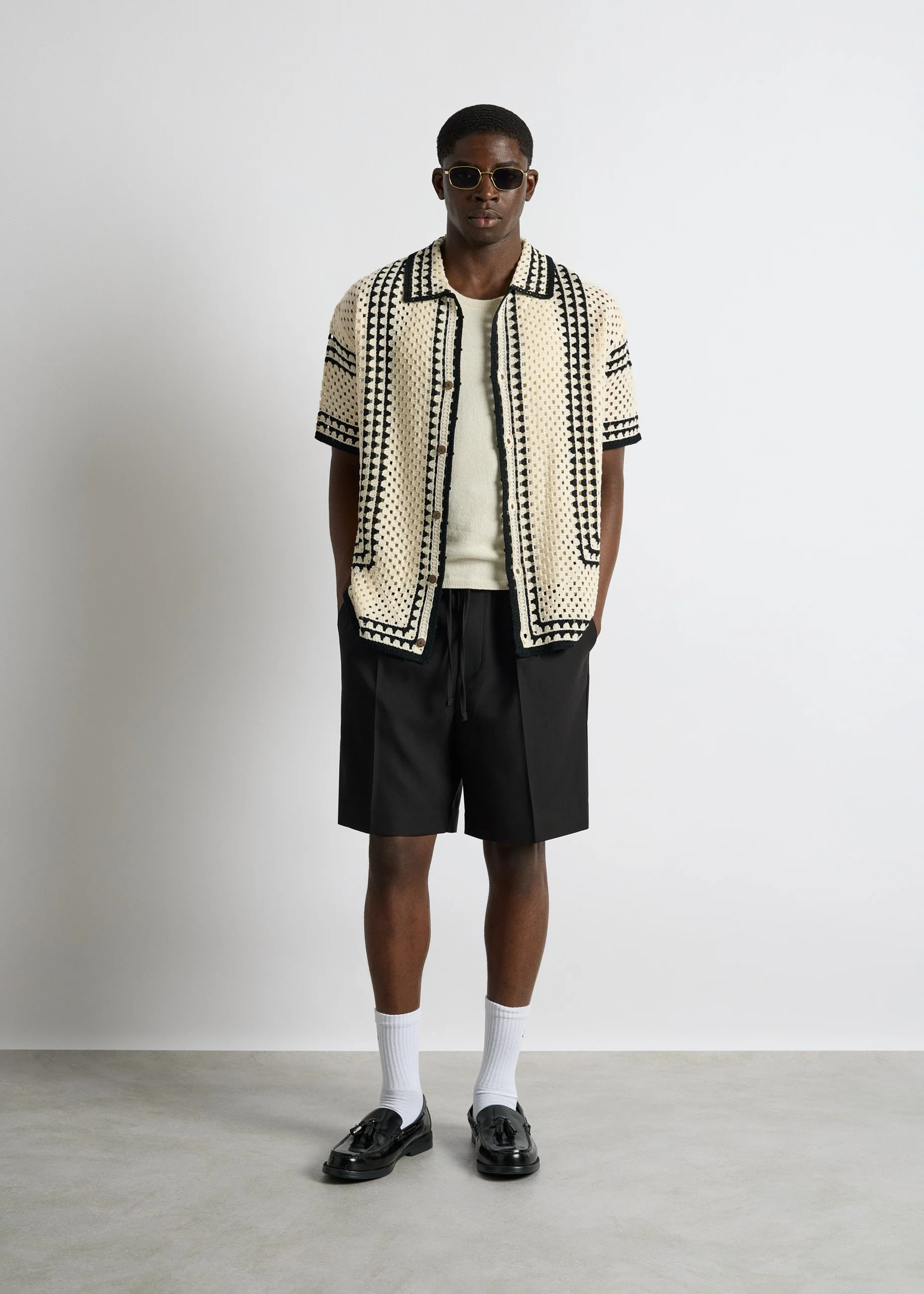 Crochet Bicolor Shirt - Image 5
