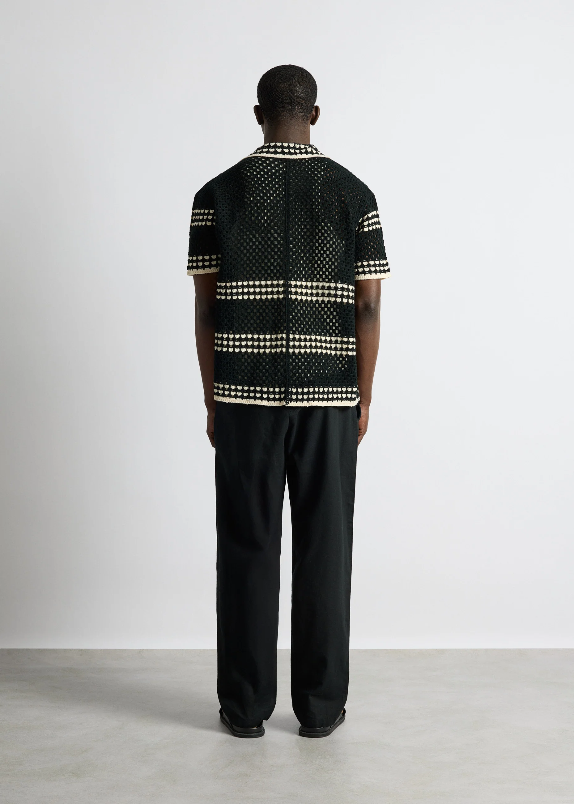 Crochet Bicolor Shirt - Image 6