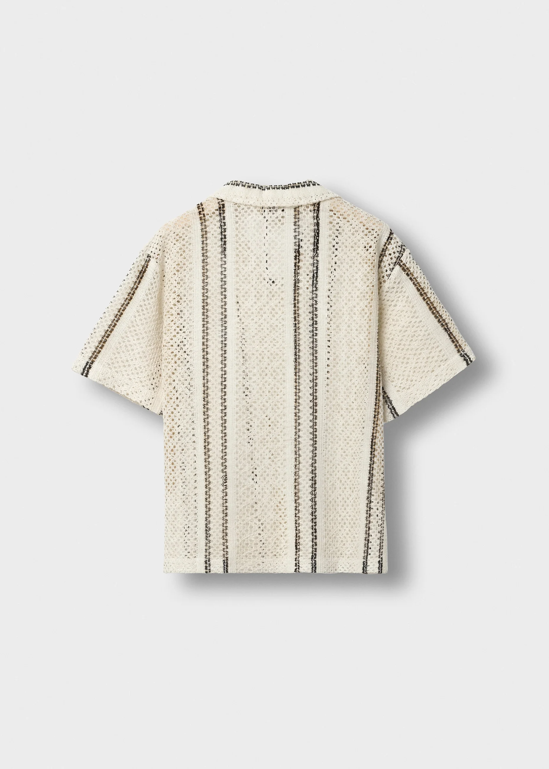 Crochet Striped Shirt - Image 2