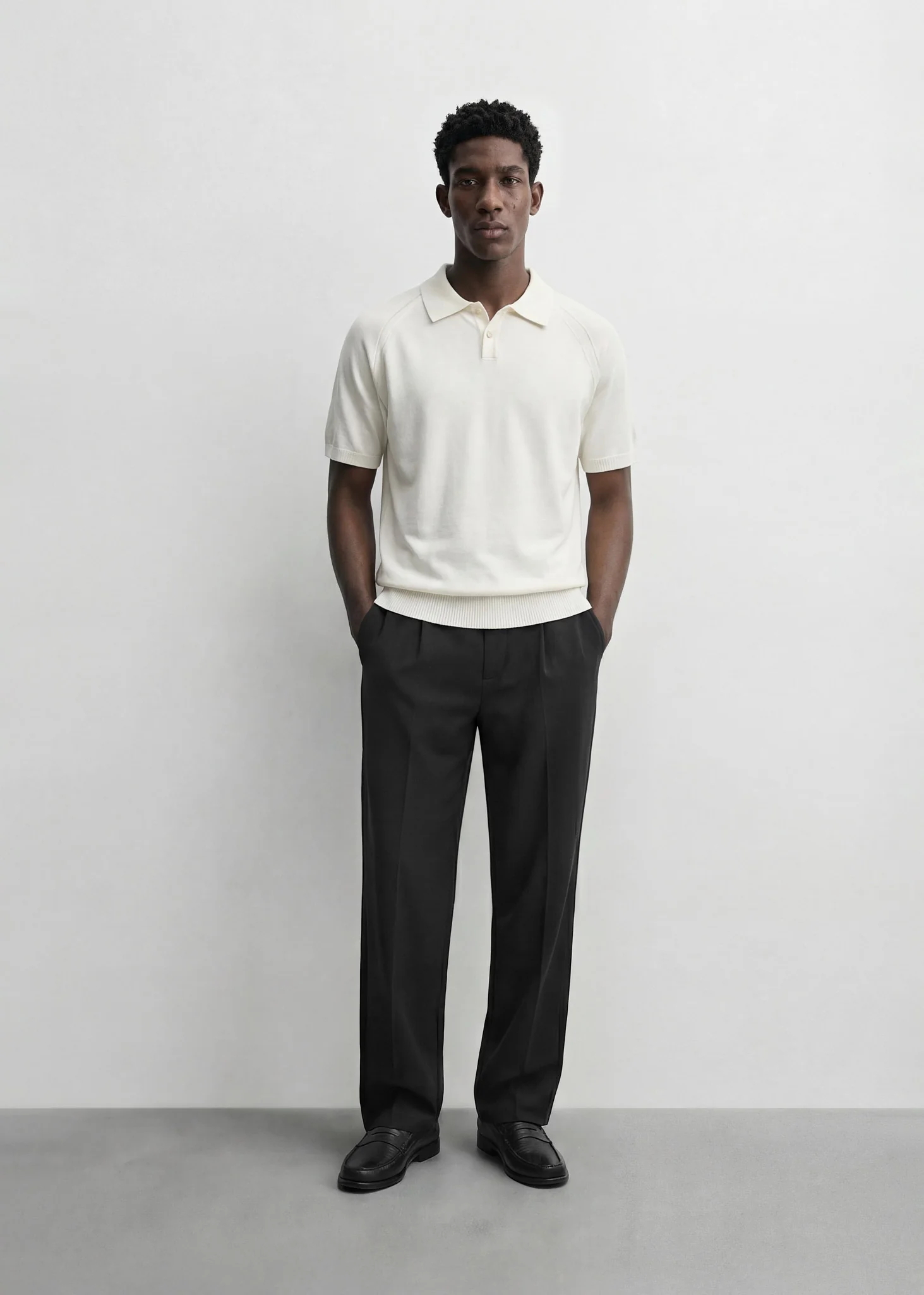Fine Knit Polo T-Shirt - Image 5