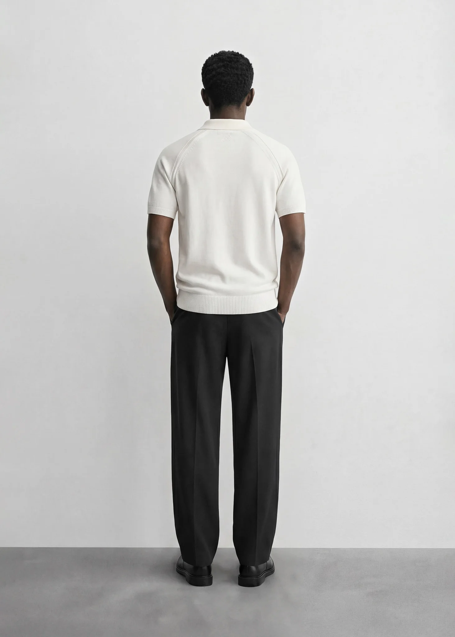 Fine Knit Polo T-Shirt - Image 6