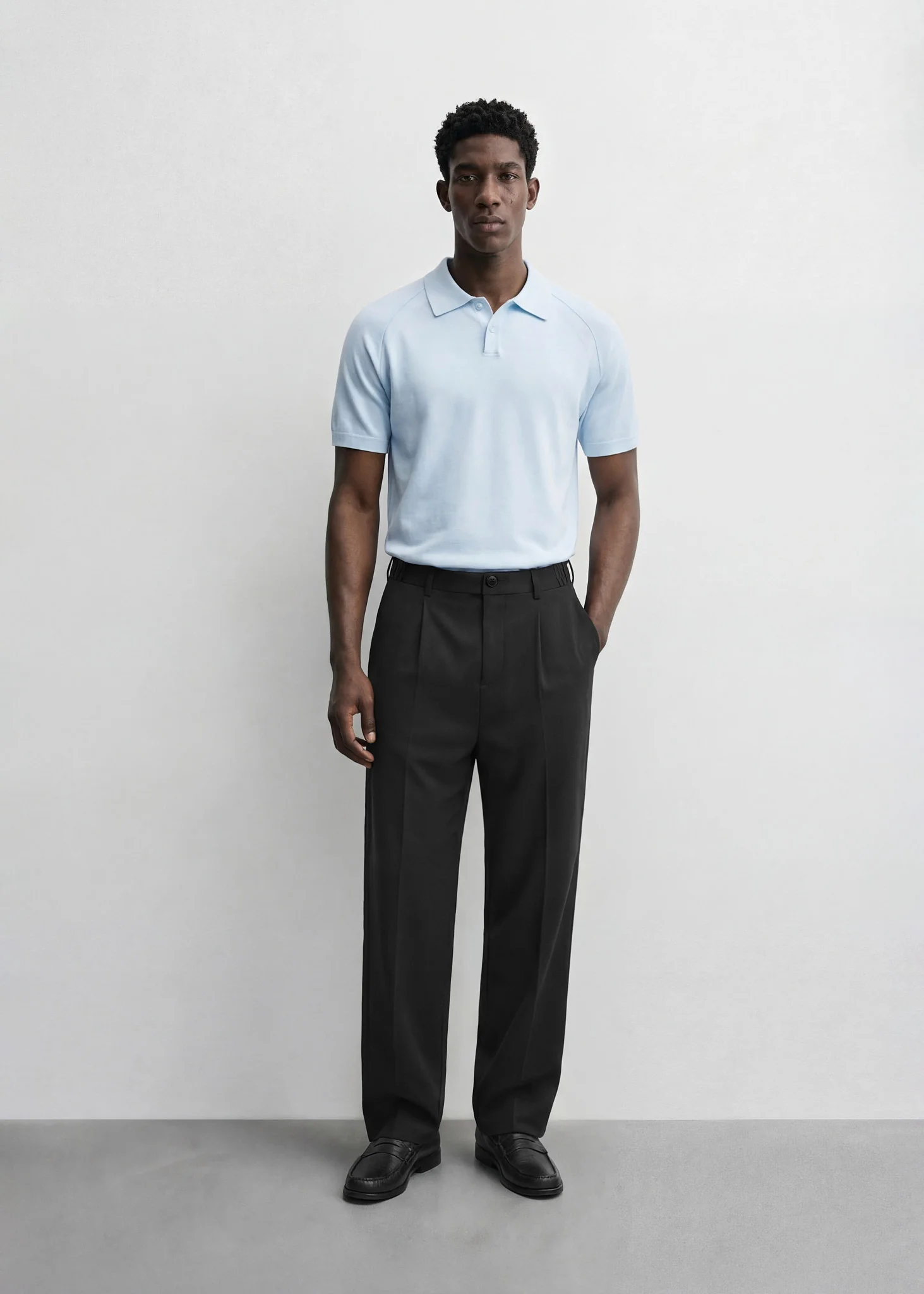 Fine Knit Polo T-Shirt - Image 5