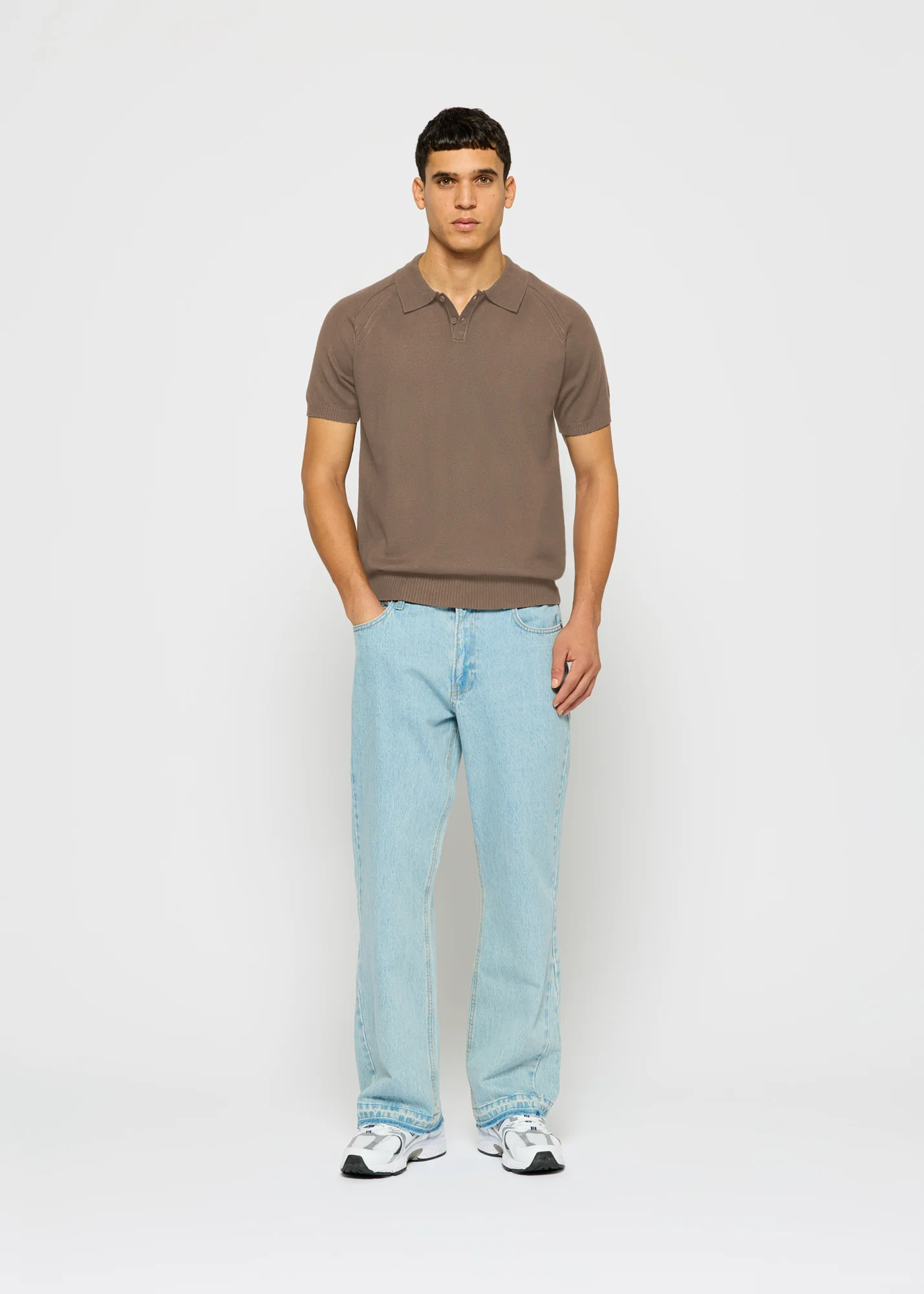 Fine Knit Polo T-Shirt - Image 5