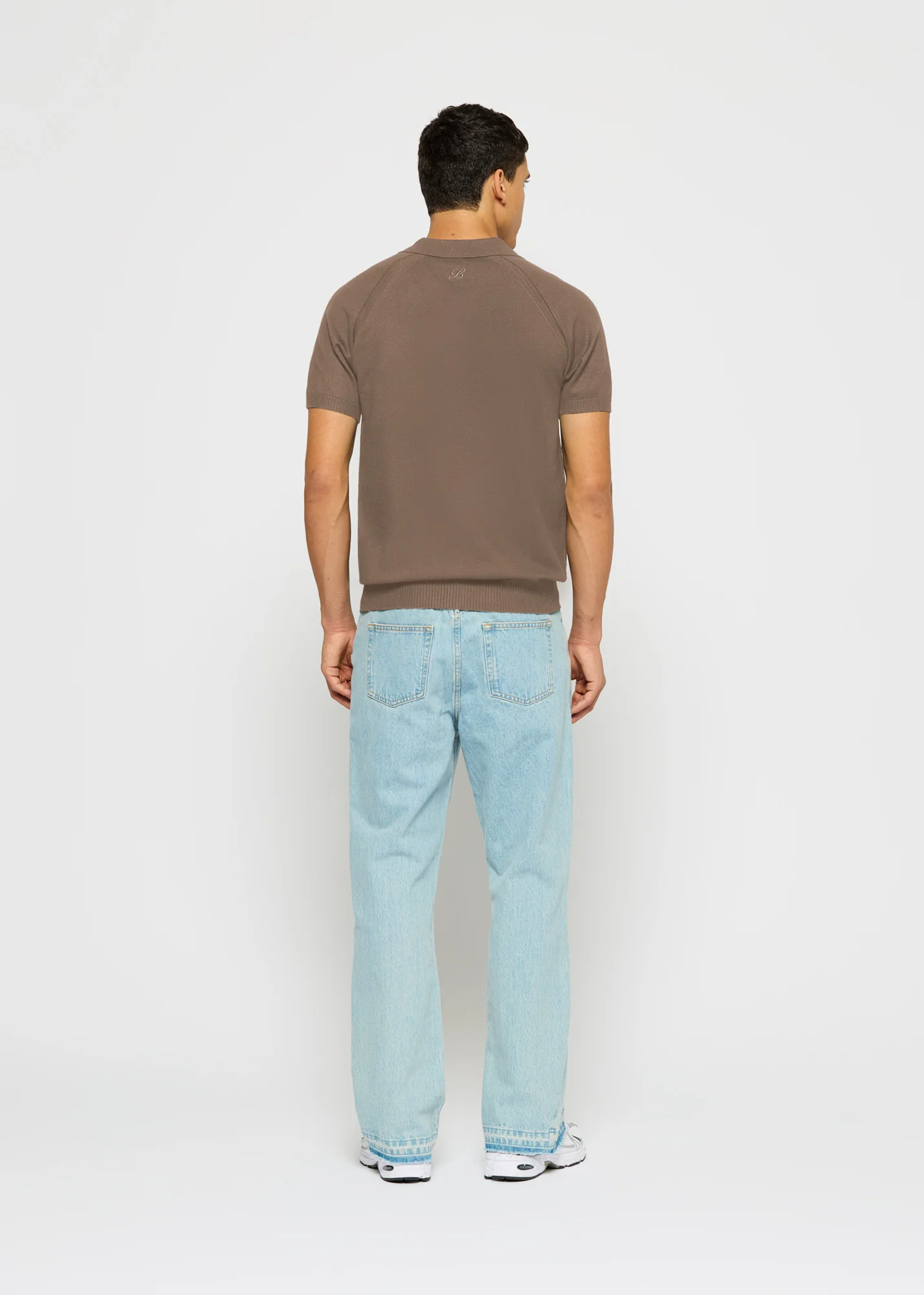 Fine Knit Polo T-Shirt - Image 6