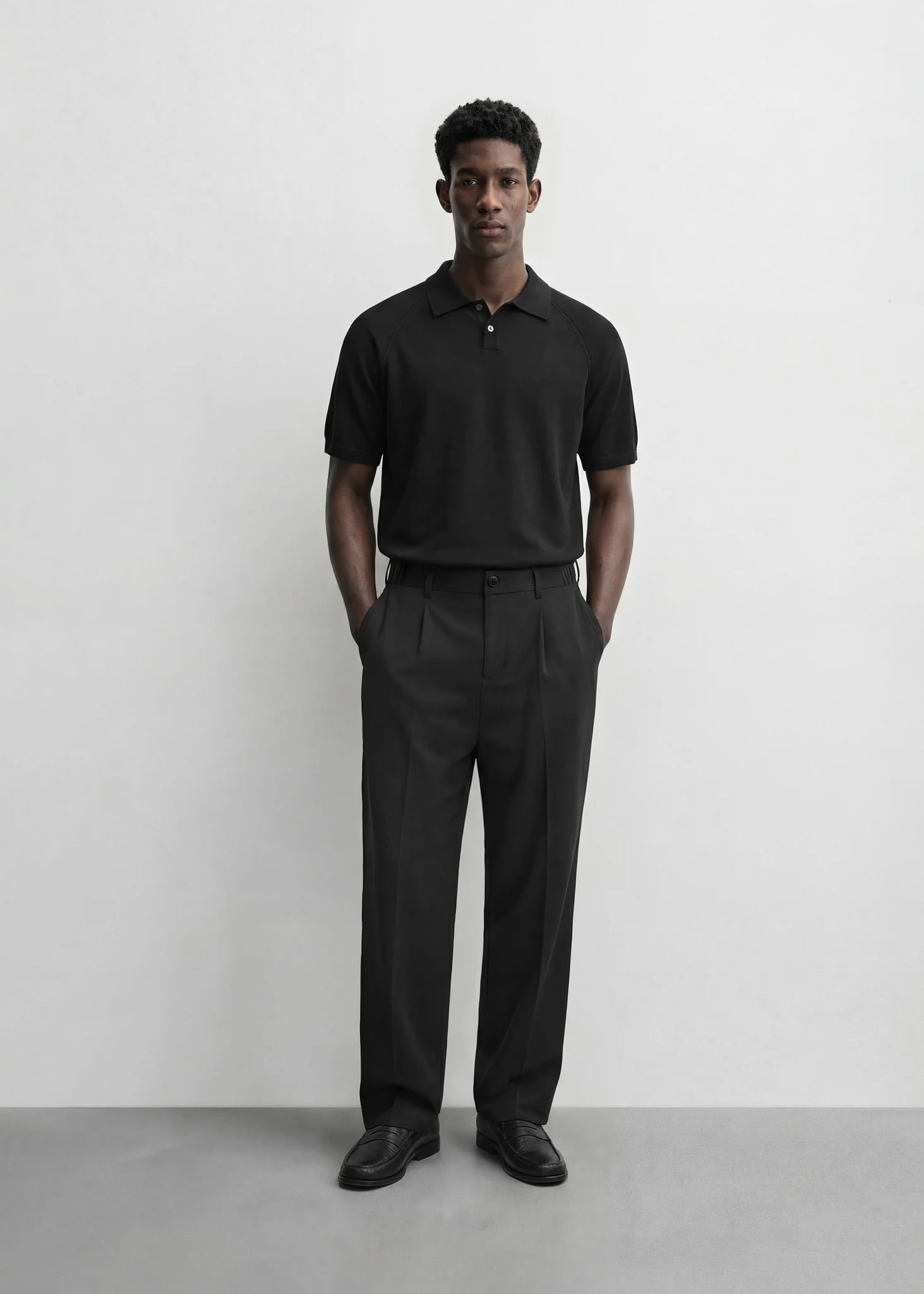 Fine Knit Polo T-Shirt - Image 5