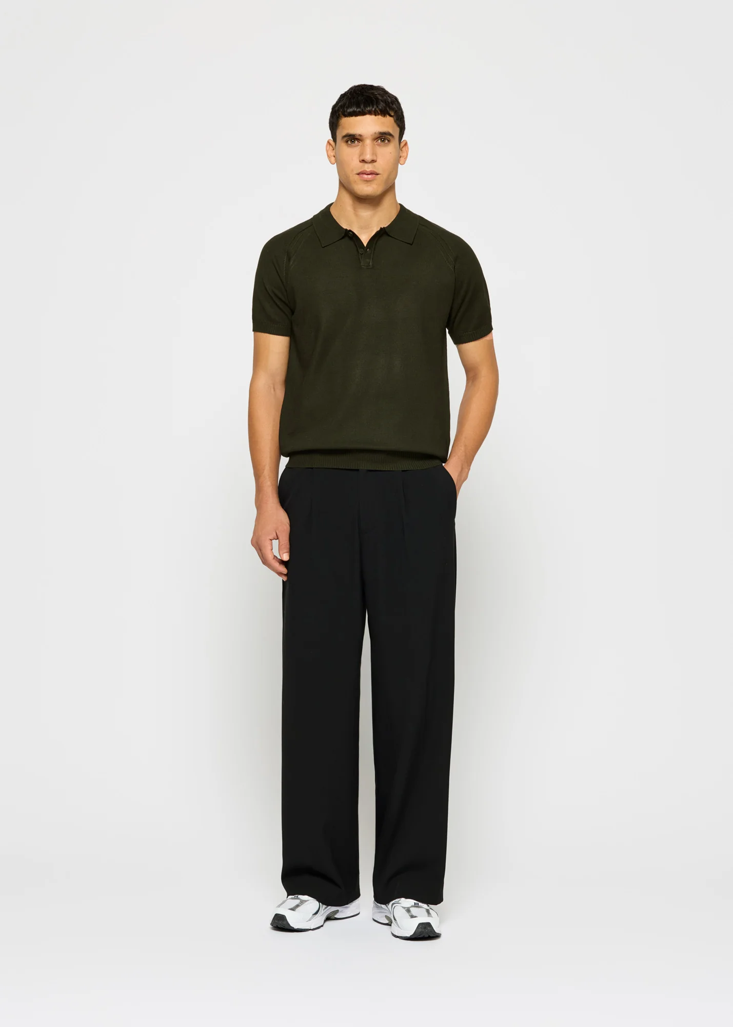 Fine Knit Polo T-Shirt - Image 5