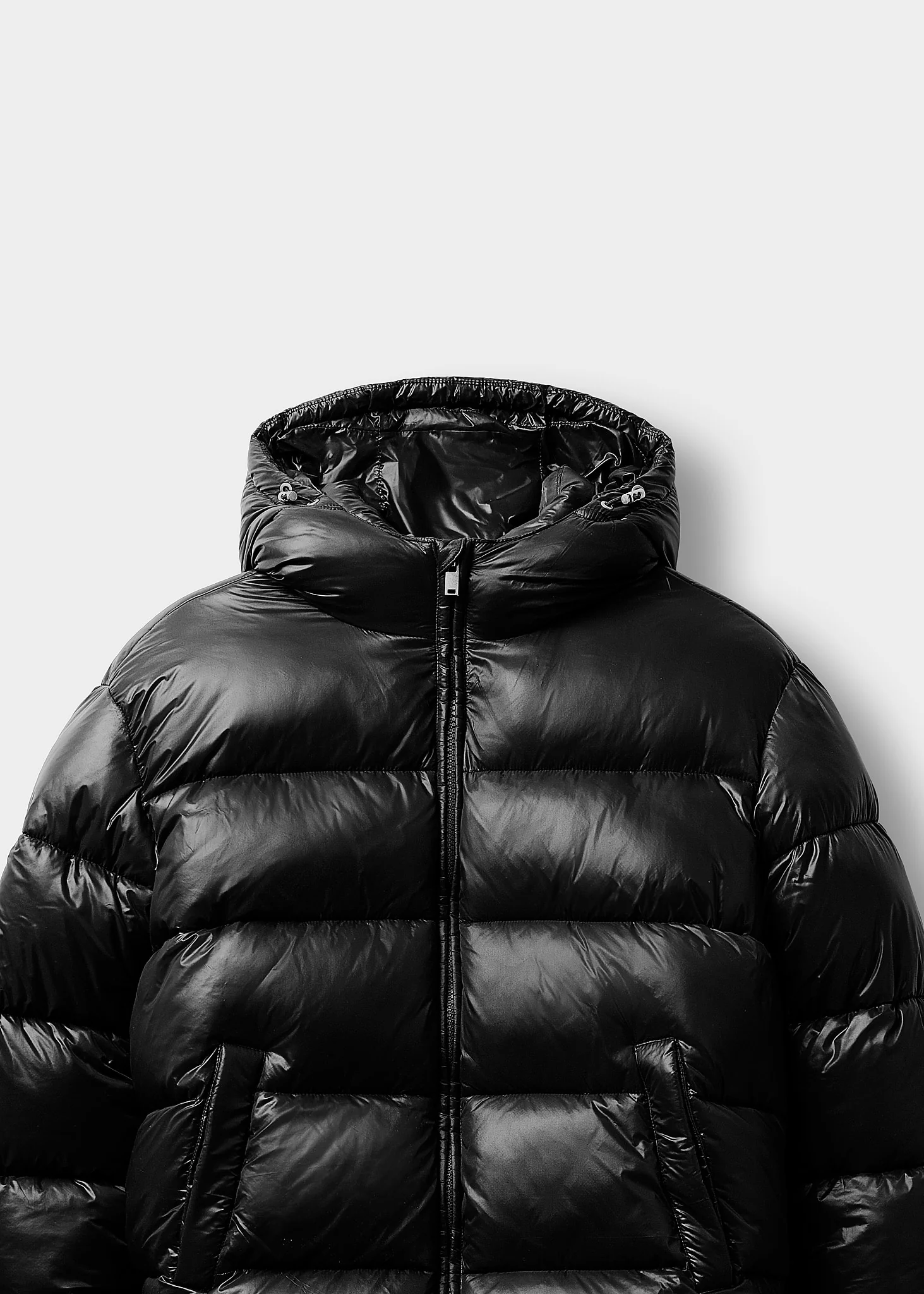 Glossy Puffer Jacket - Image 3