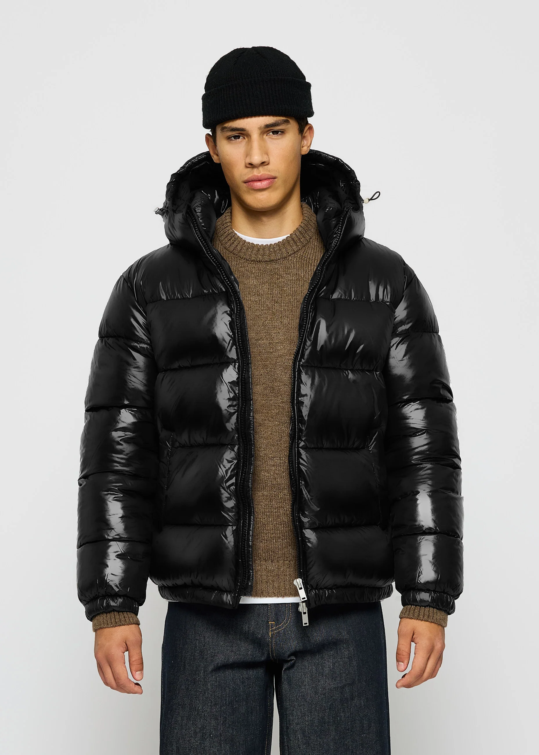 Glossy Puffer Jacket - Image 4
