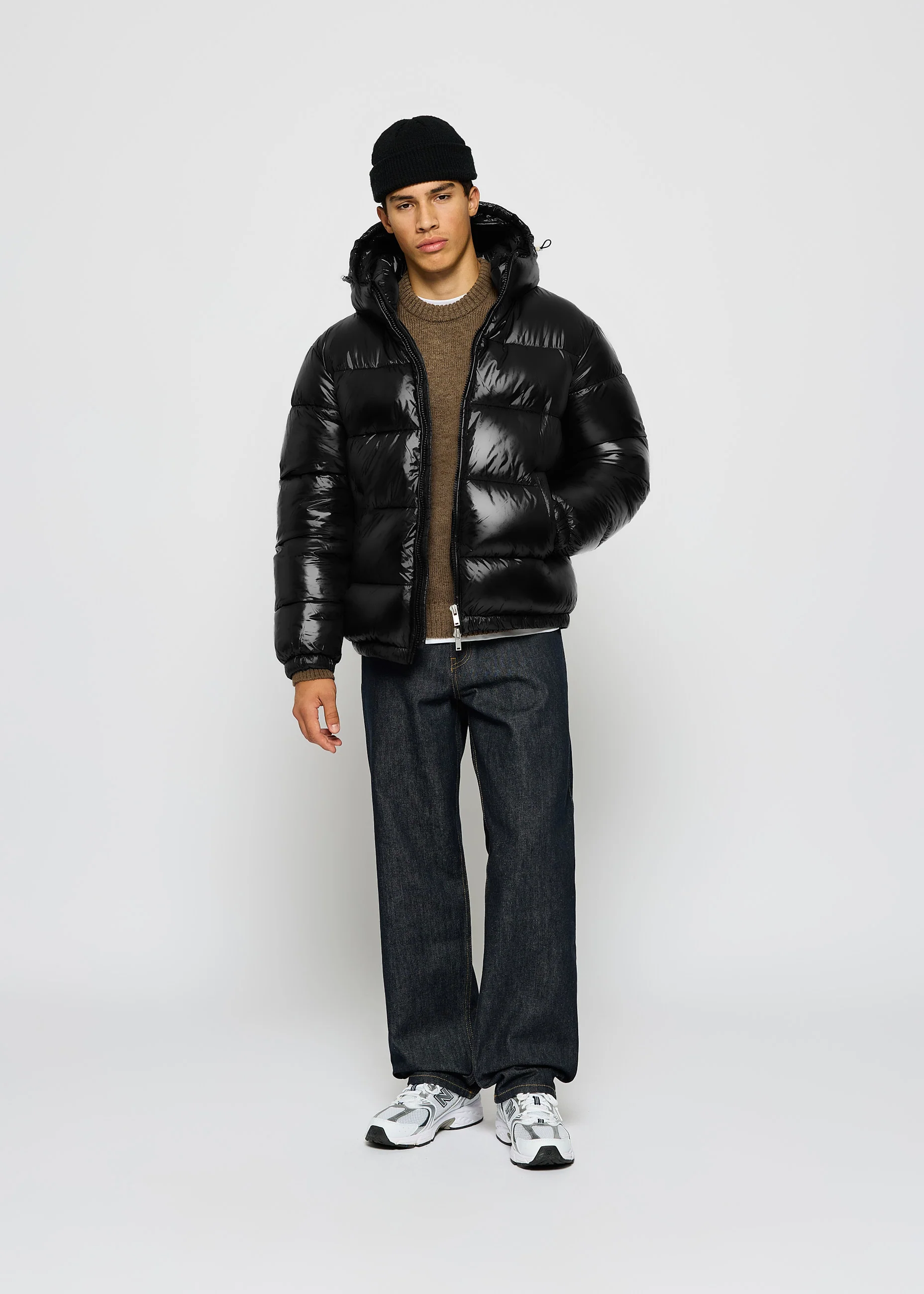 Glossy Puffer Jacket - Image 5