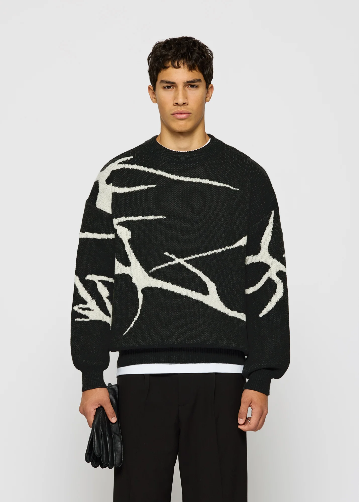 Jacquard Knit Sweater - Image 4