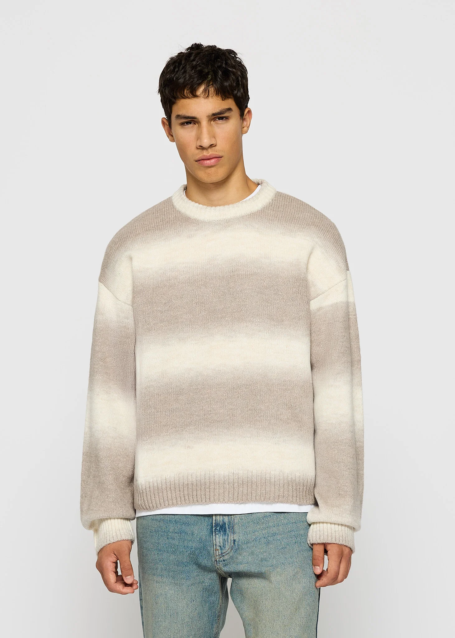 Knit Gradient Crewneck Sweater - Image 4