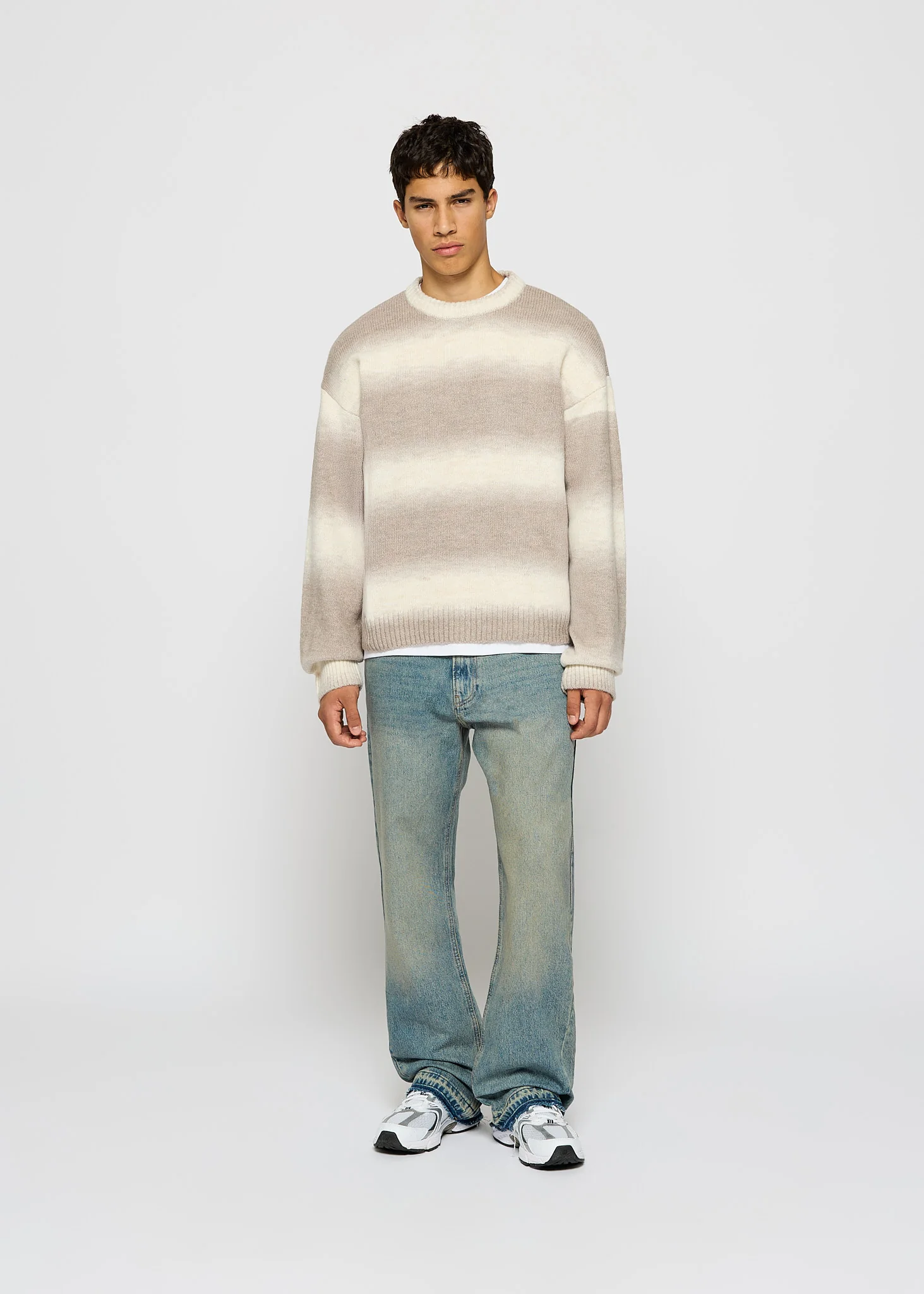 Knit Gradient Crewneck Sweater - Image 5