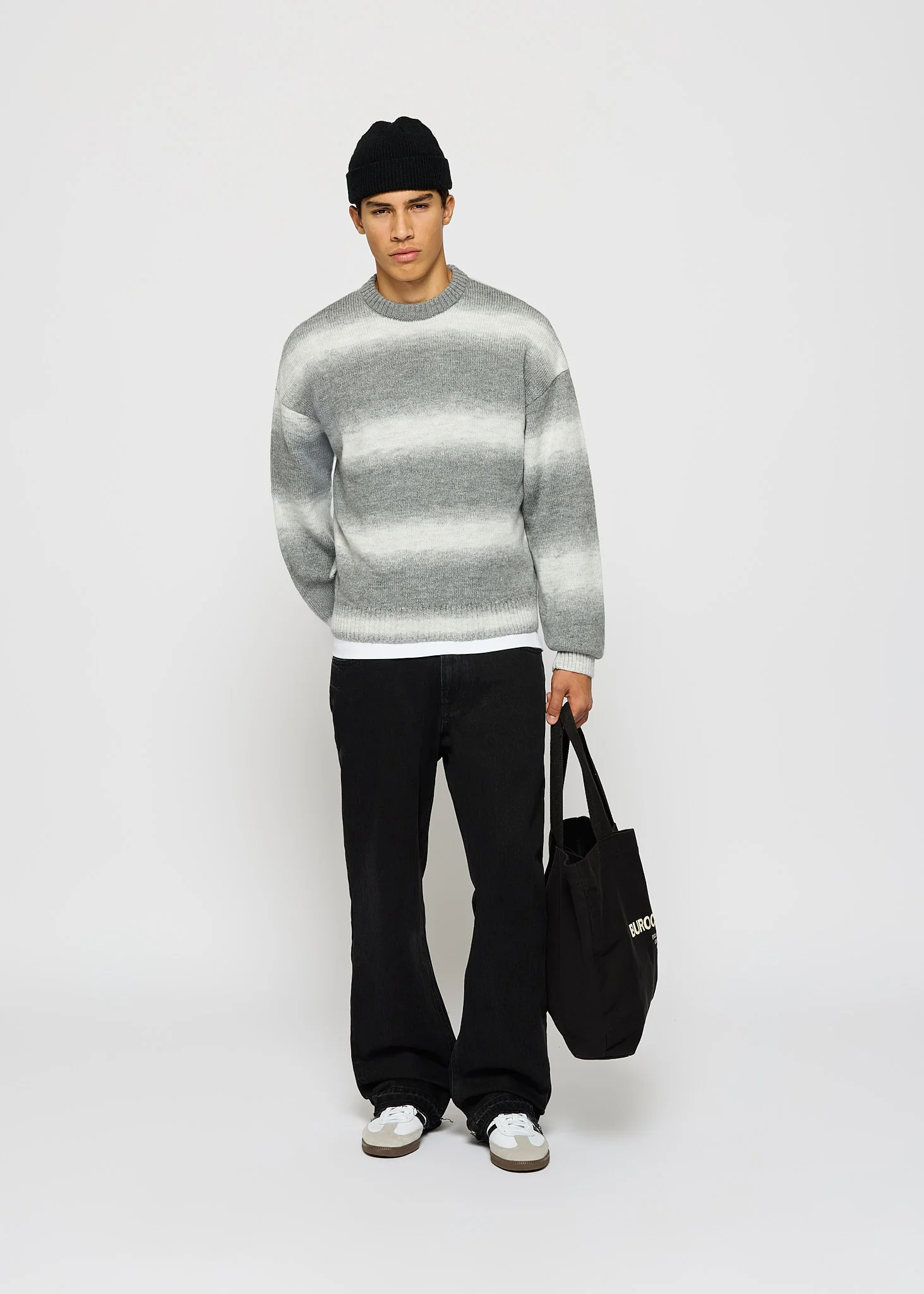 Knit Gradient Crewneck Sweater - Image 5