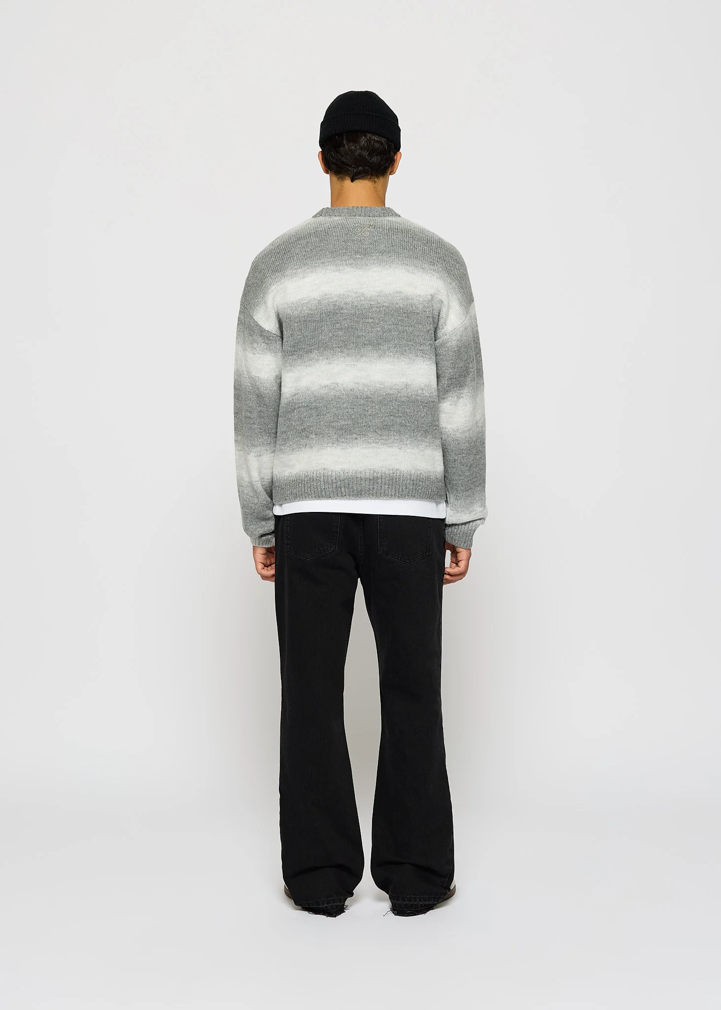Knit Gradient Crewneck Sweater - Image 6