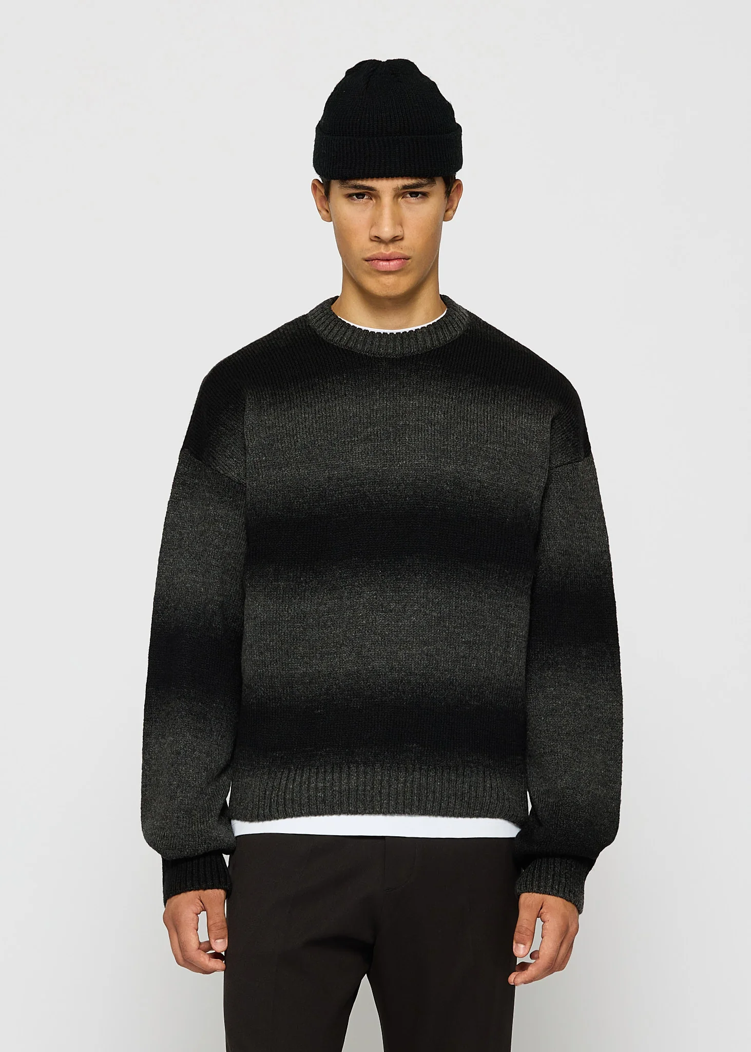 Knit Gradient Crewneck Sweater - Image 4