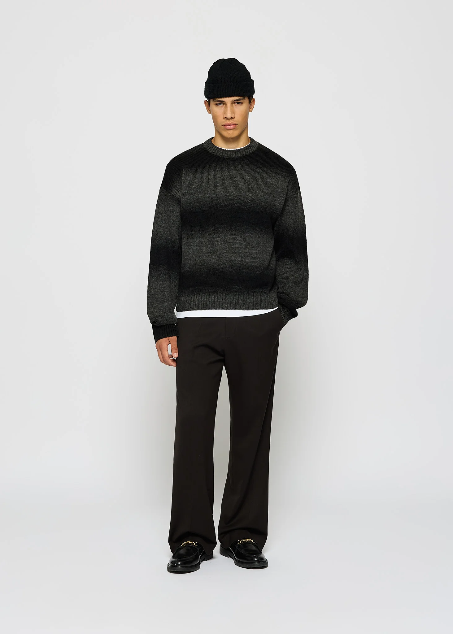 Knit Gradient Crewneck Sweater - Image 5