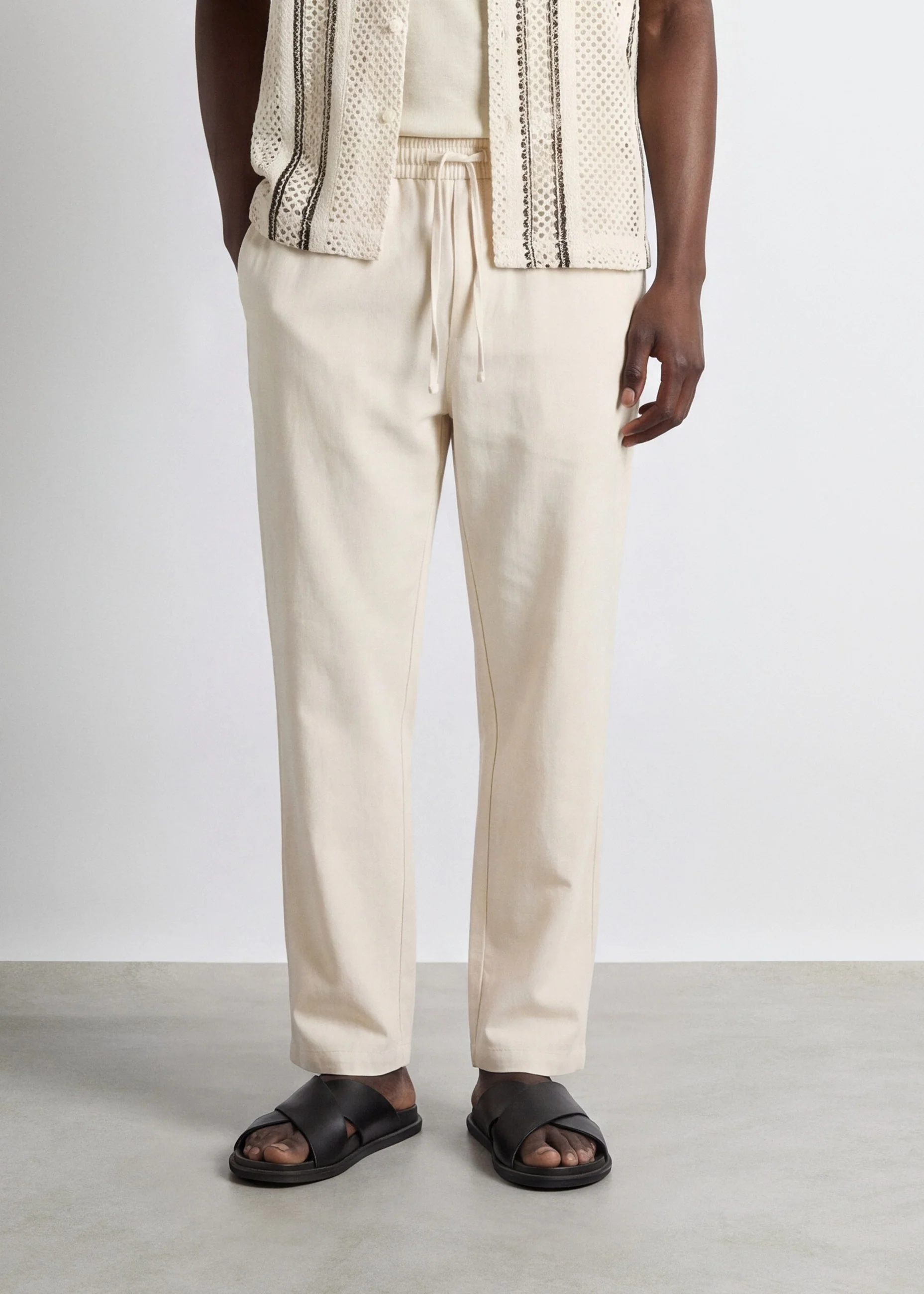Linen-blend Pants - Image 4