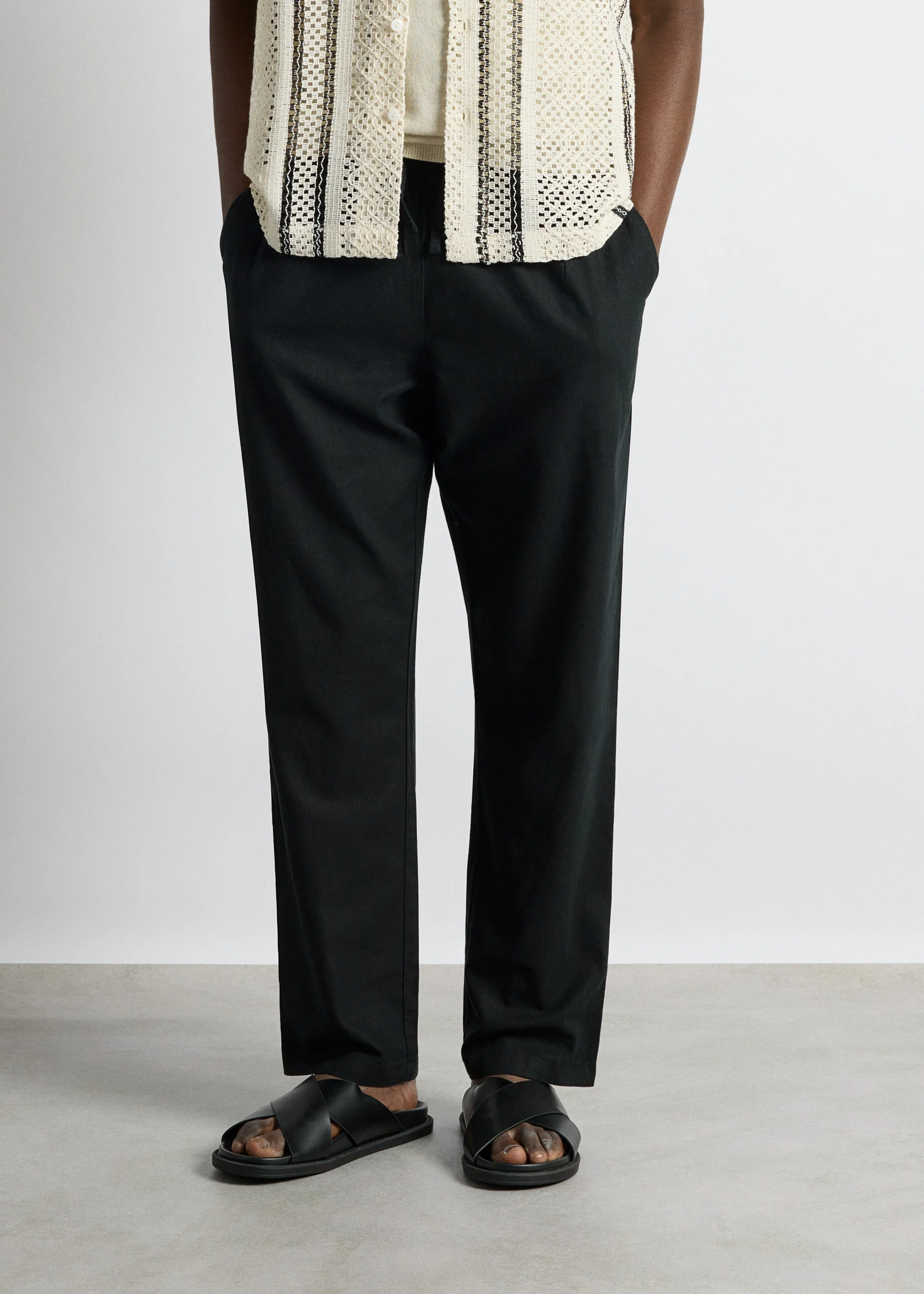 Linen-blend Pants - Image 3