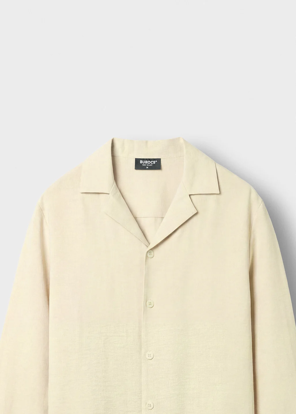 Linen Look Long Sleeve Shirt - Image 3
