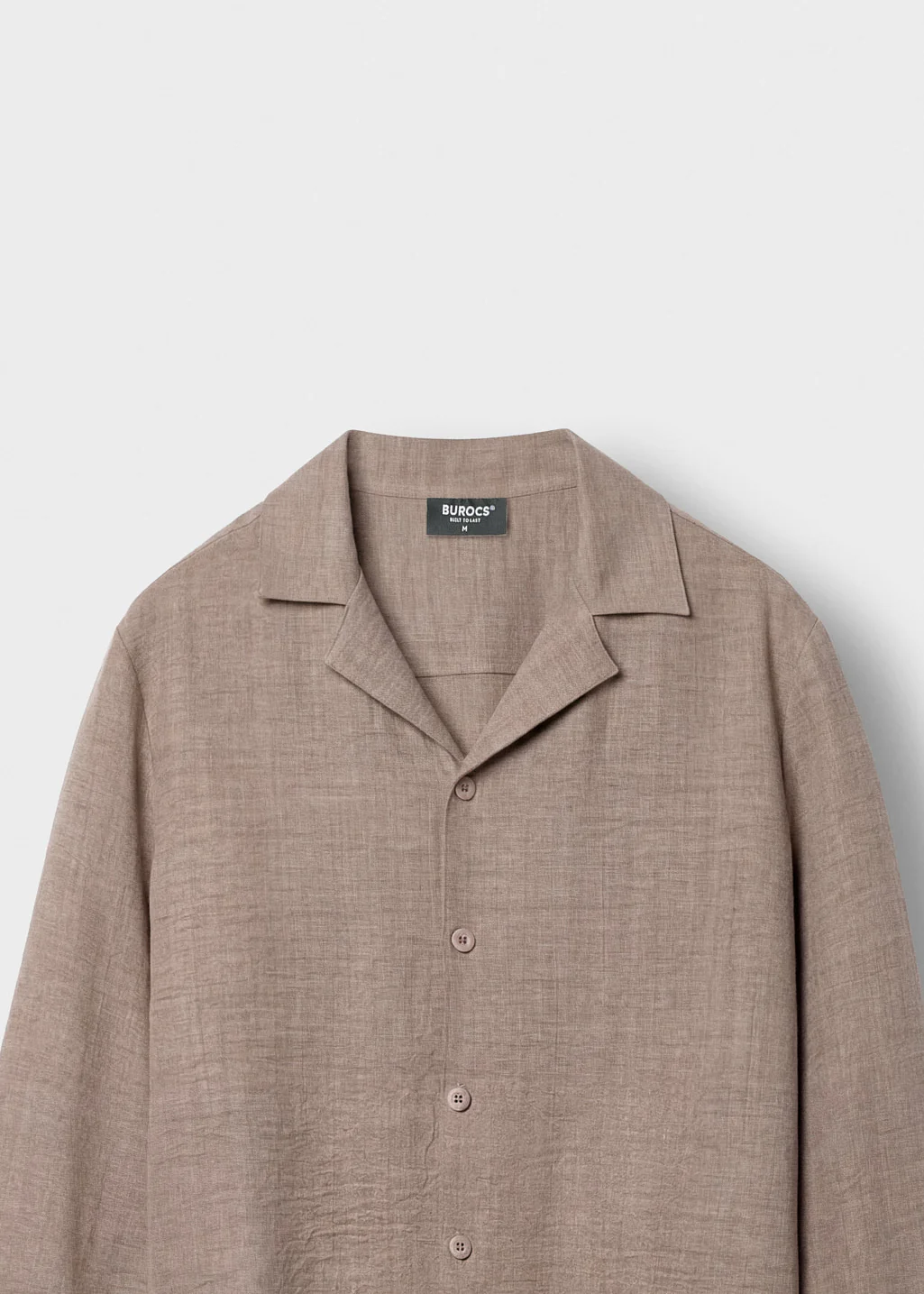 Linen Look Long Sleeve Shirt - Image 3