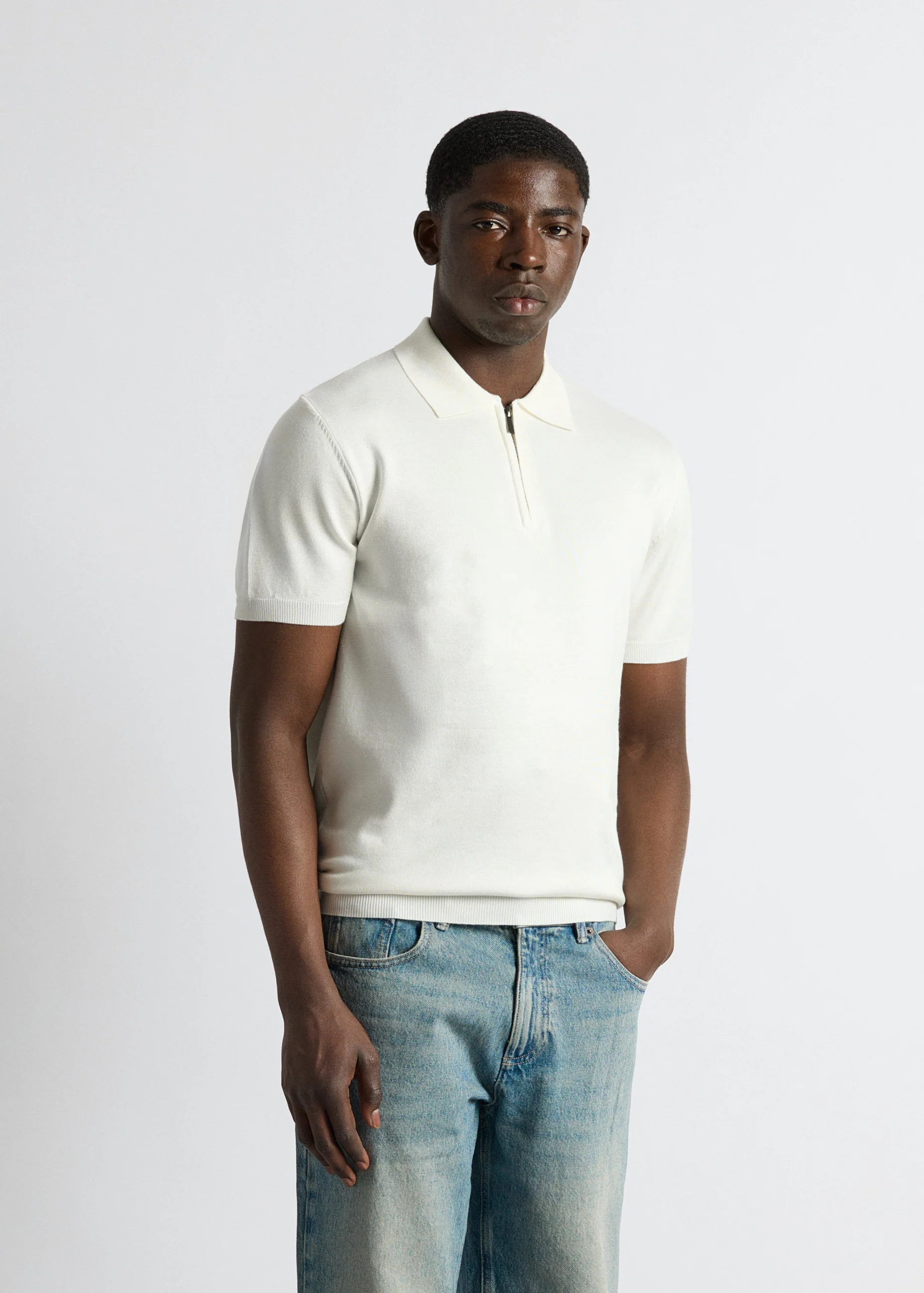 Quarter Zip Polo Shirt - Image 4