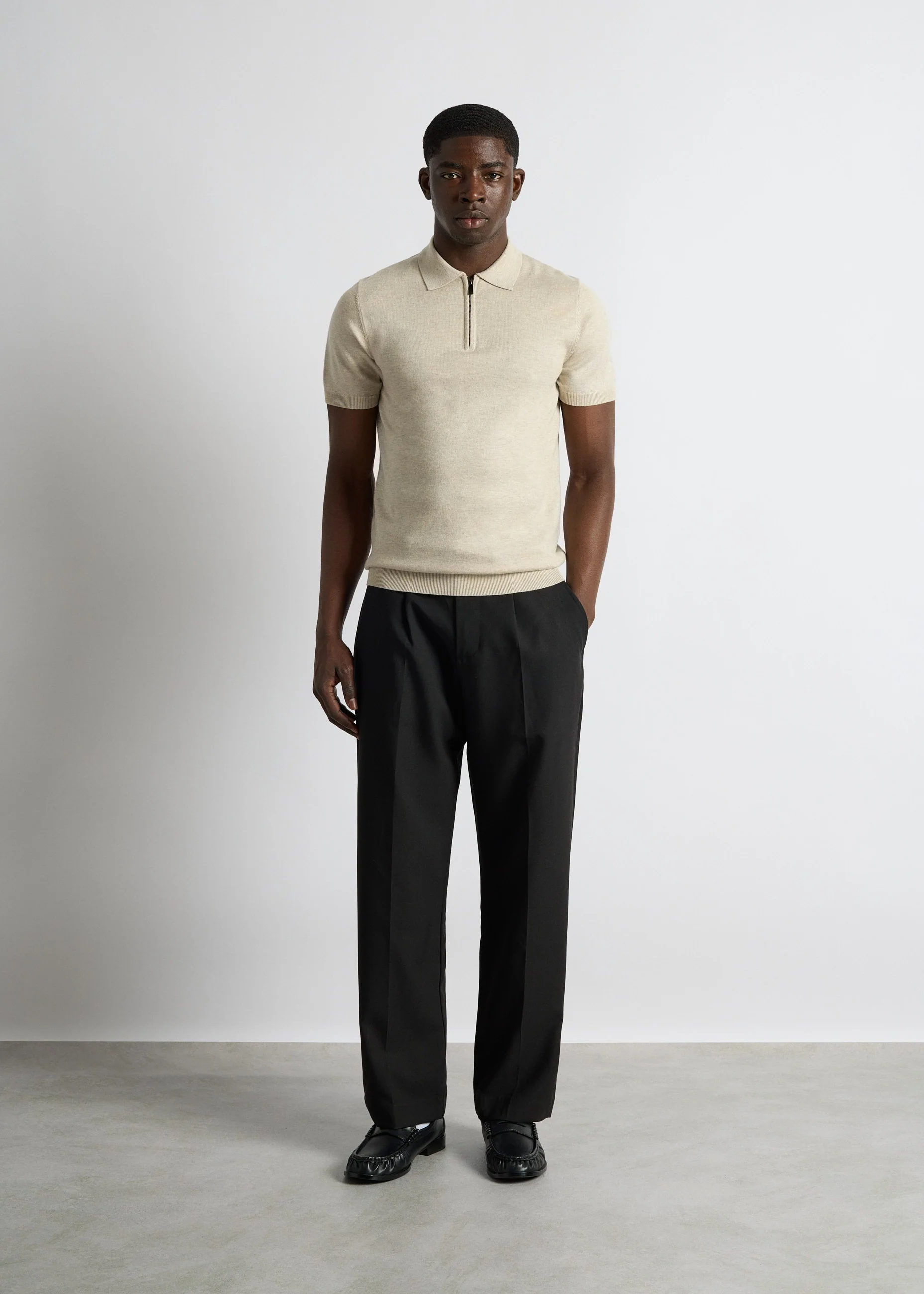 Quarter Zip Polo Shirt - Image 5