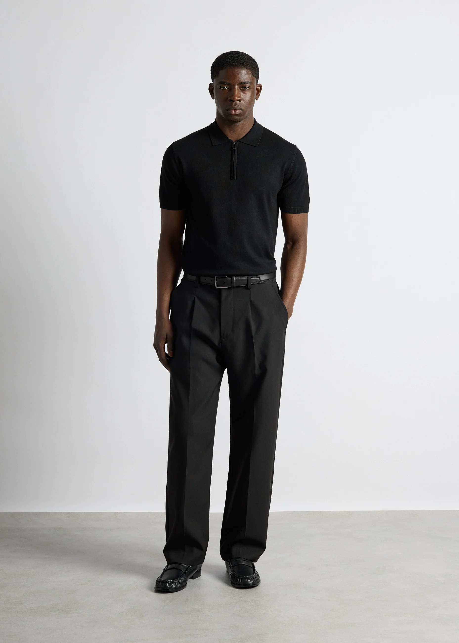 Quarter Zip Polo Shirt - Image 5