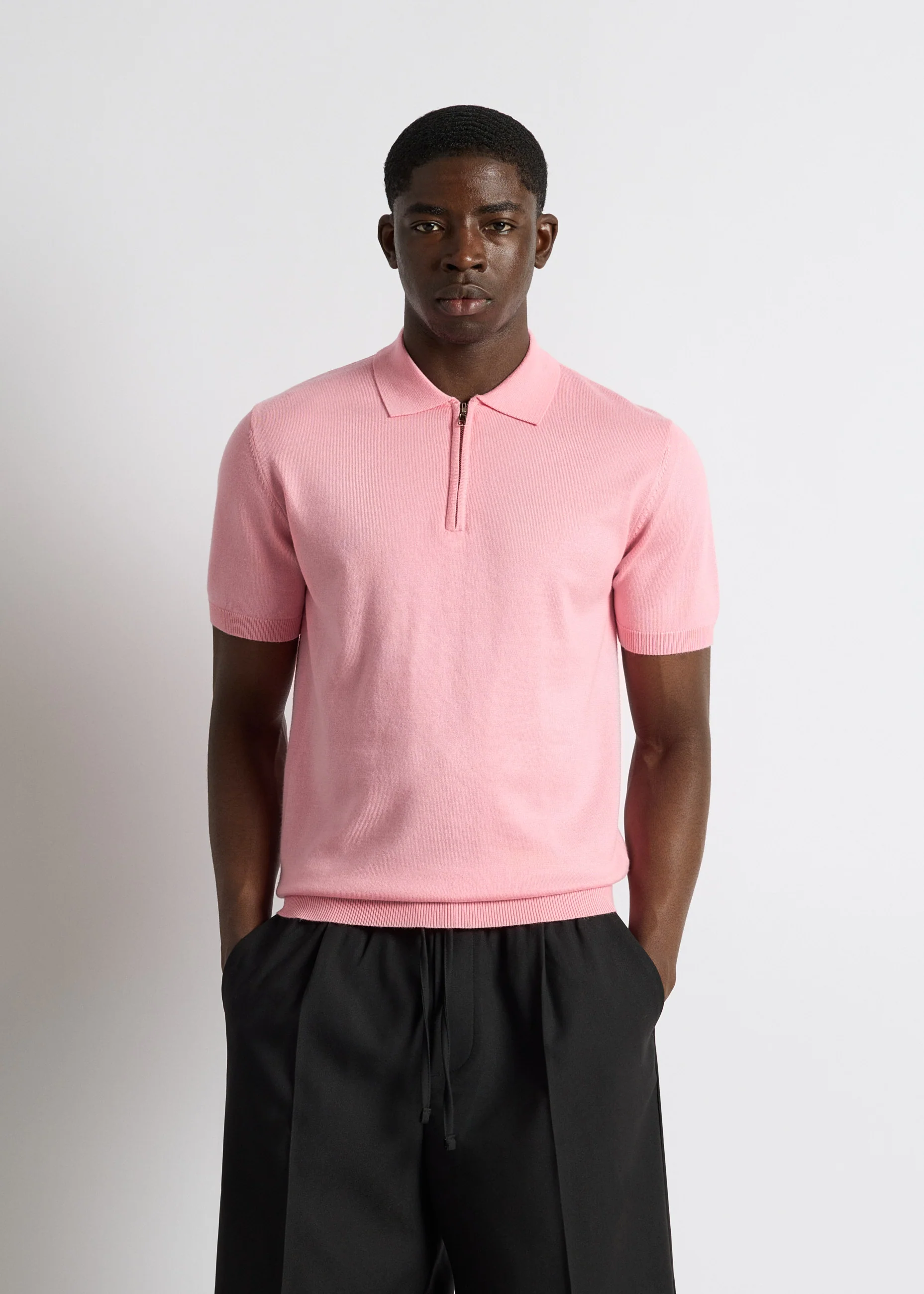 Quarter Zip  Polo Shirt - Image 4