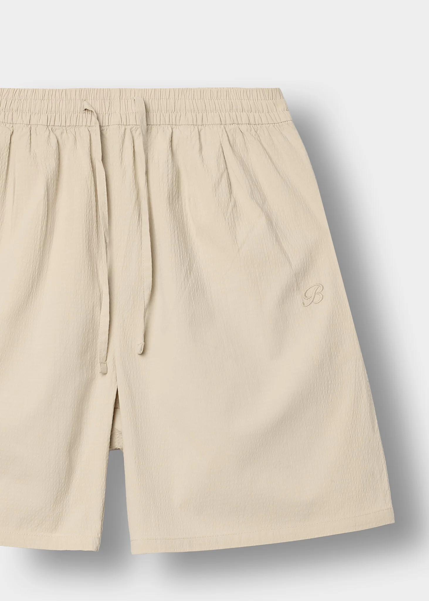 Solid Seersucker Shorts - Image 3