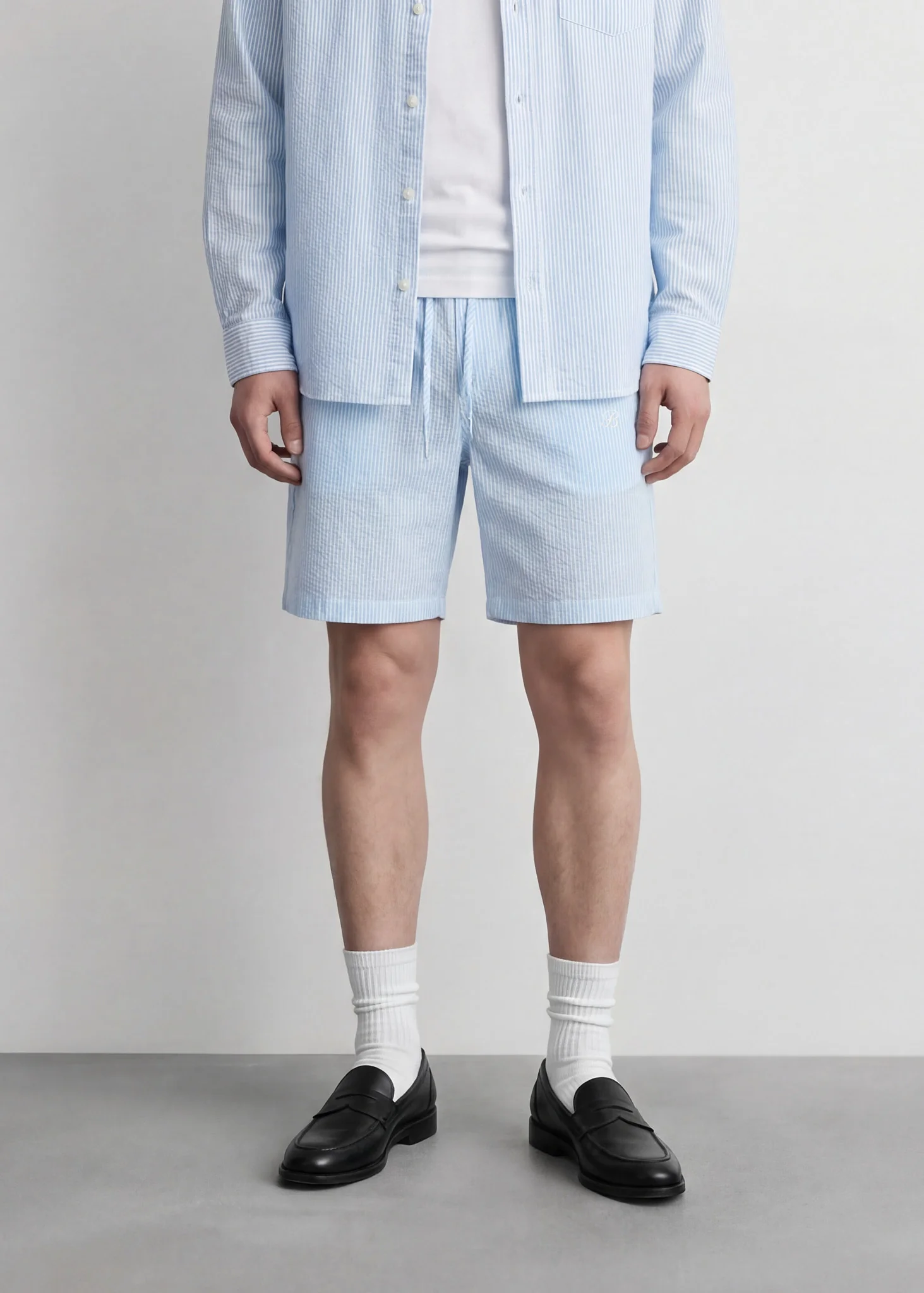 Striped Seersucker Shorts - Image 4