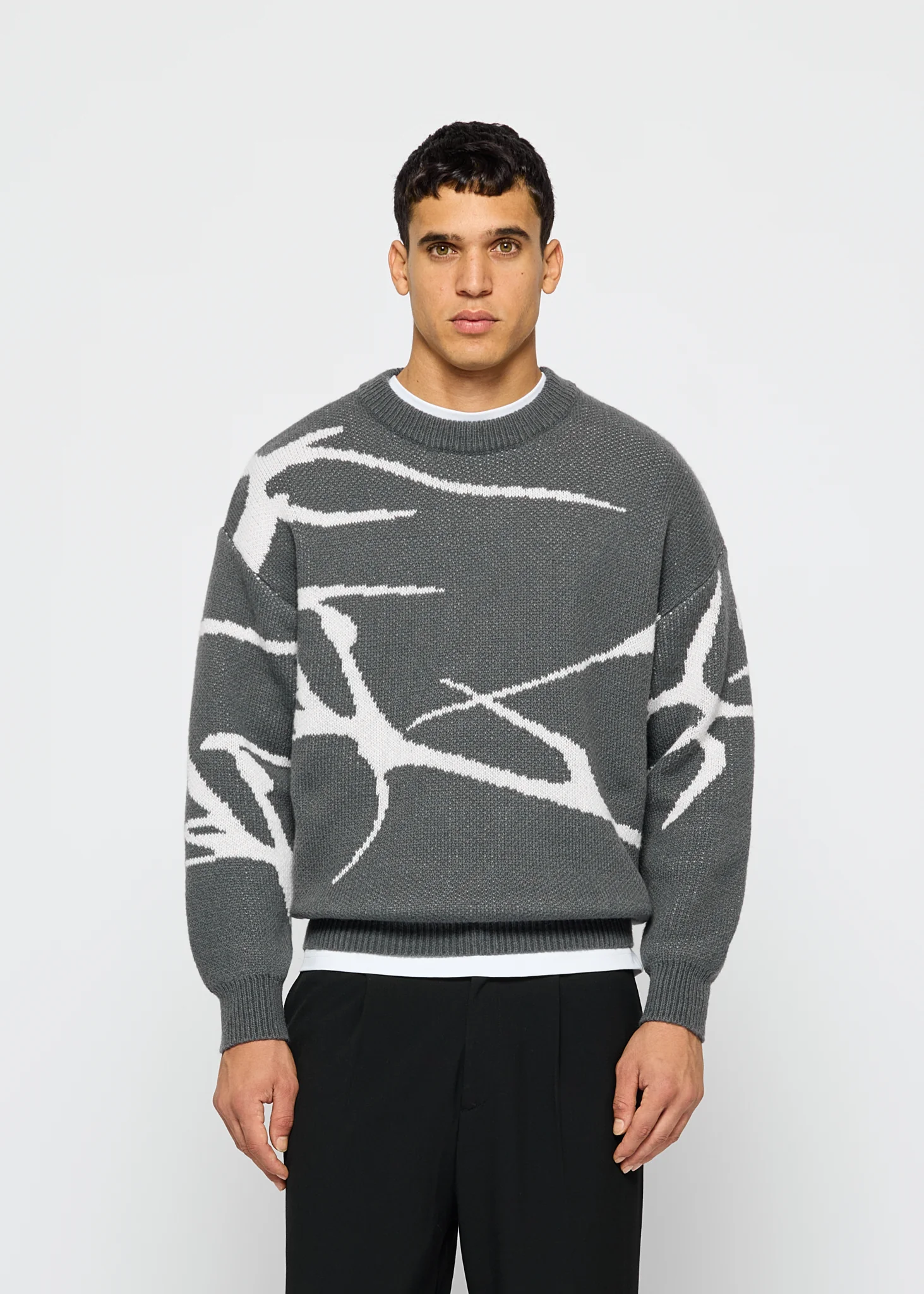 Jacquard Knit Sweater - Image 4