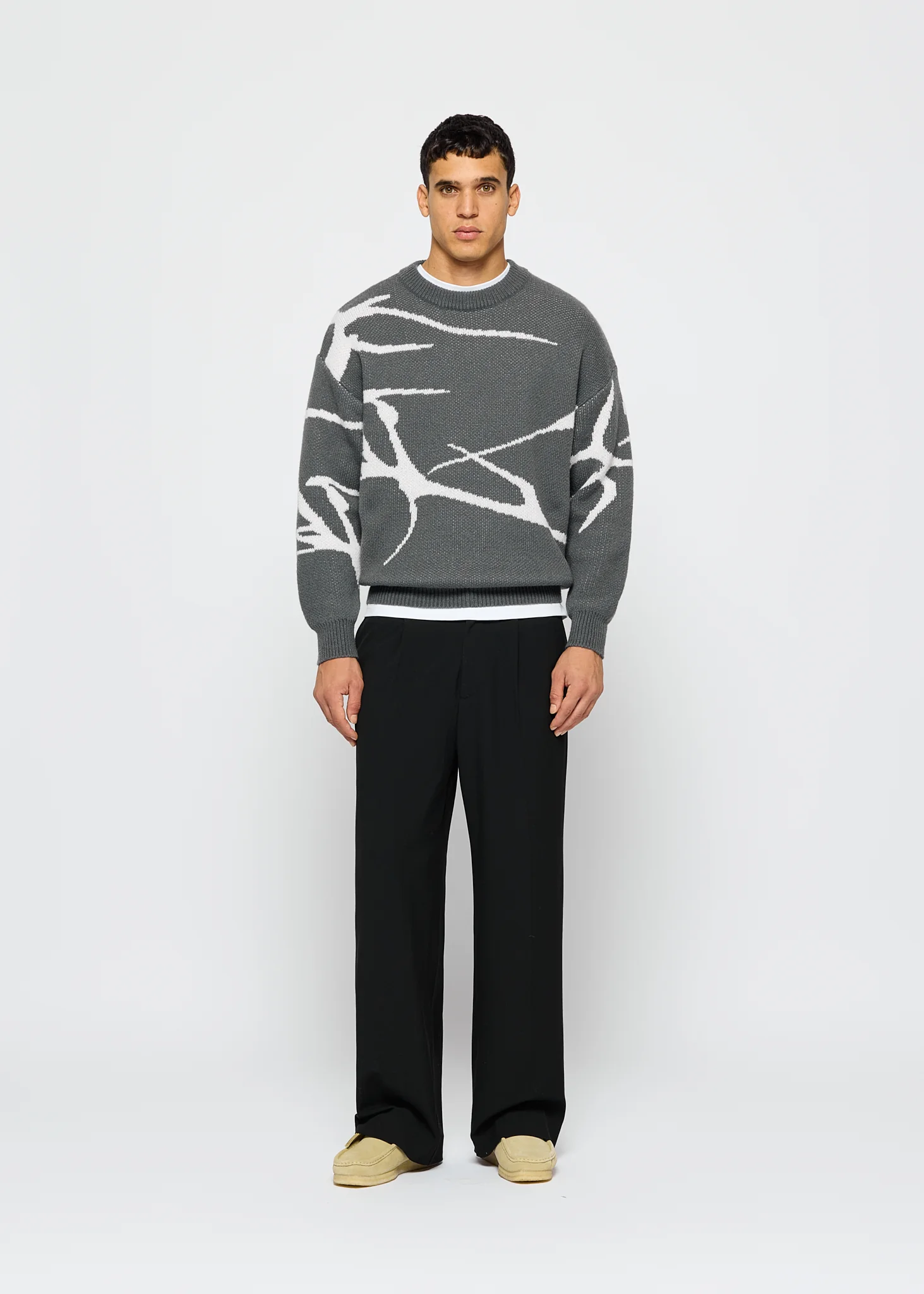 Jacquard Knit Sweater - Image 5