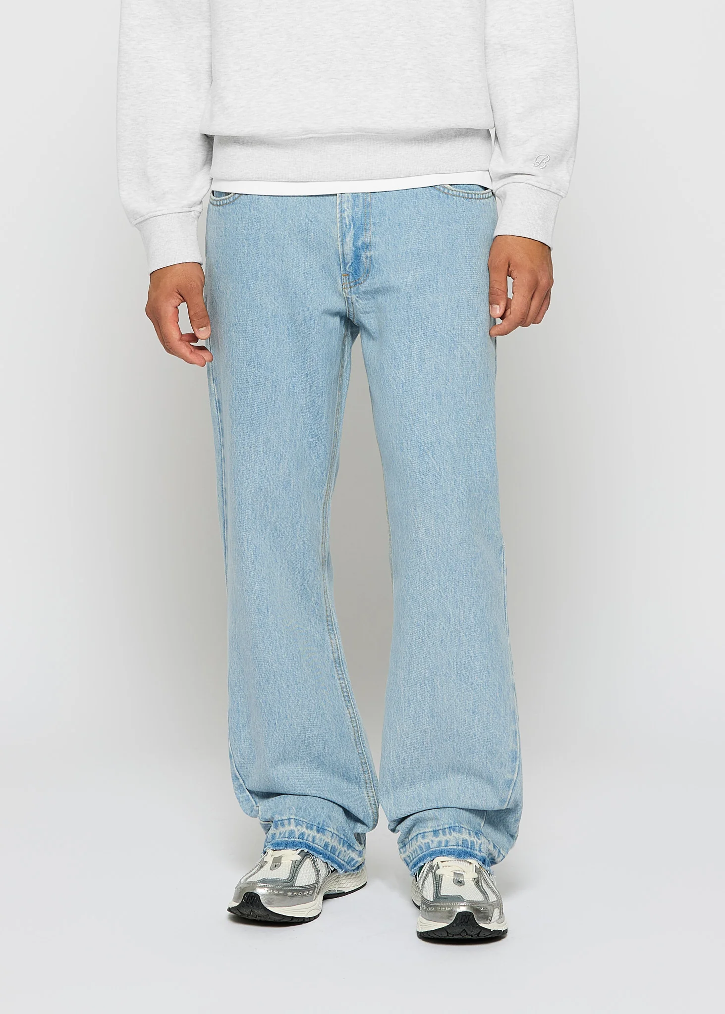 Tony Flared Open Hem Jeans - Image 4