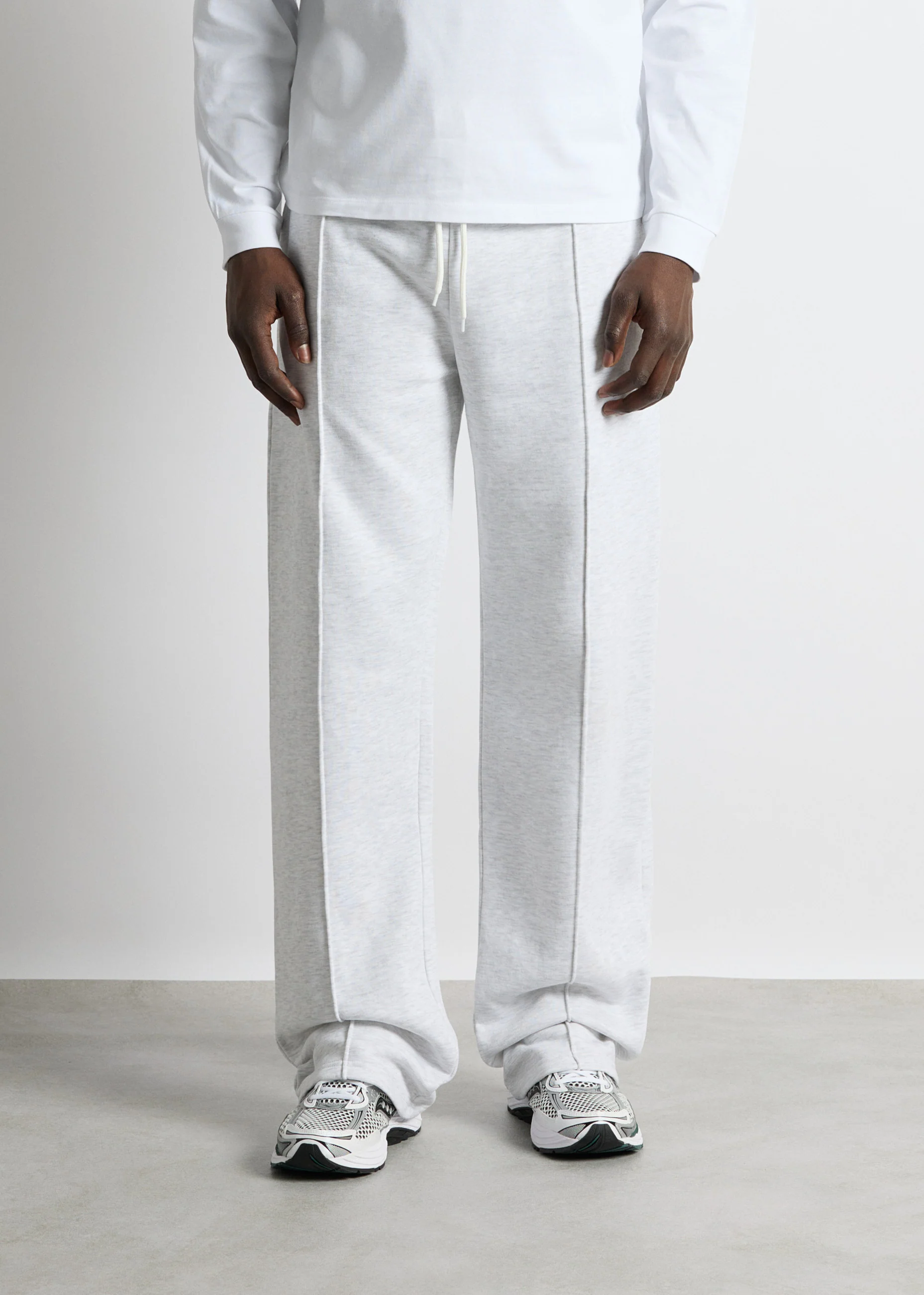 Wide Leg Seam Sweat Pants - Image 3